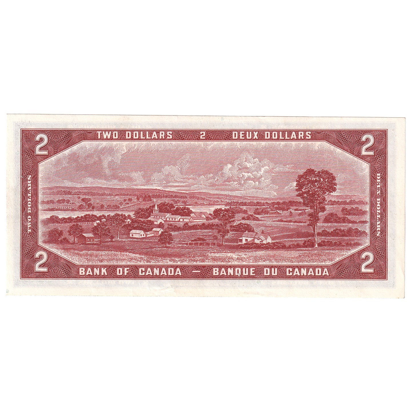 BC-30b 1954 Canada $2 Beattie-Coyne, Devil's Face, E/B, AU-UNC (AU55)