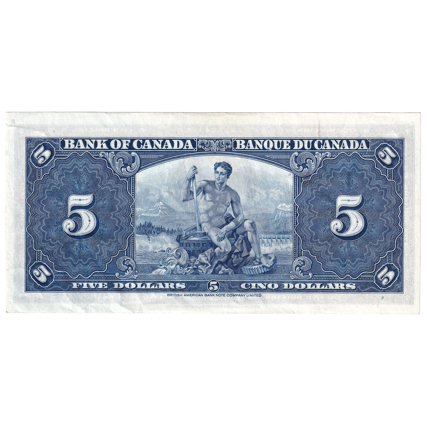 BC-23c 1937 Canada $5 Coyne-Towers, C/S, EF