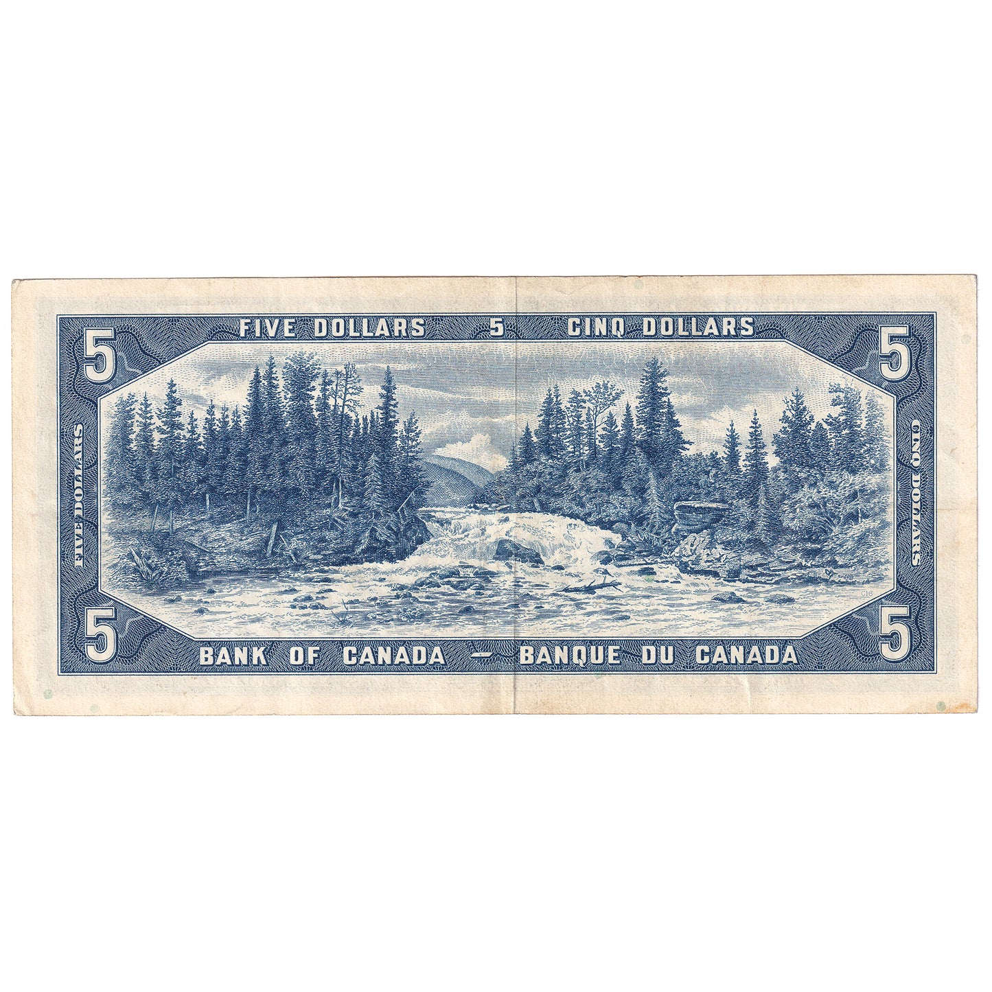 BC-39b 1954 Canada $5 Beattie-Rasminsky, C/S, VF-EF (VF30)