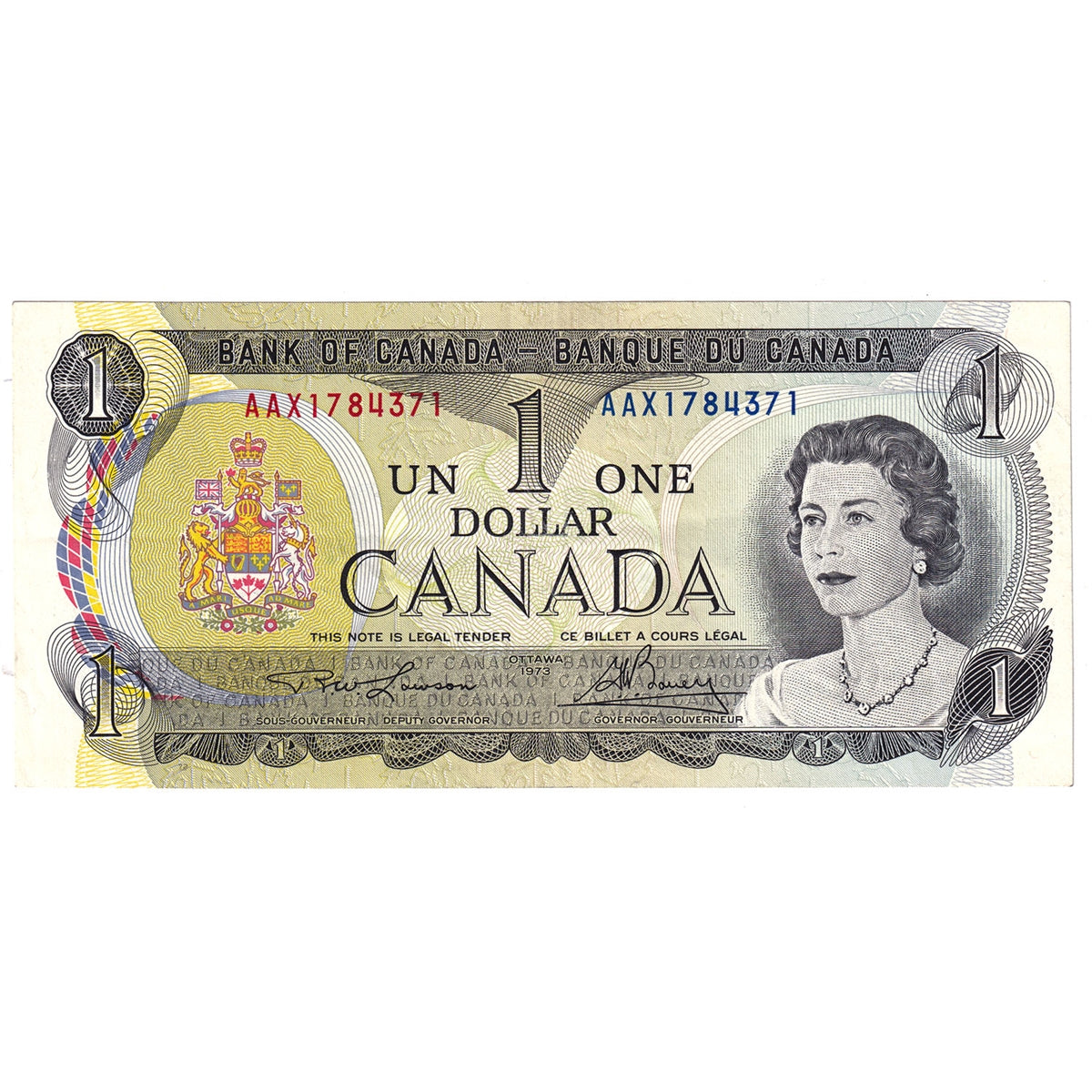 BC-46aA 1973 Canada $1 Lawson-Bouey, *OG, EF
