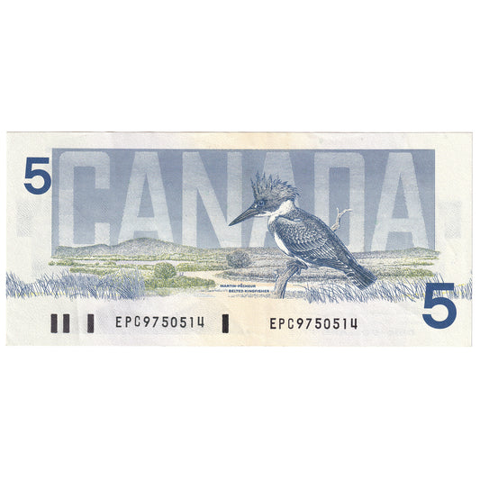 BC-56b 1986 Canada $5 Thiessen-Crow, EPC, EF