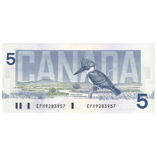 BC-56b 1986 Canada $5 Thiessen-Crow, EPH, UNC