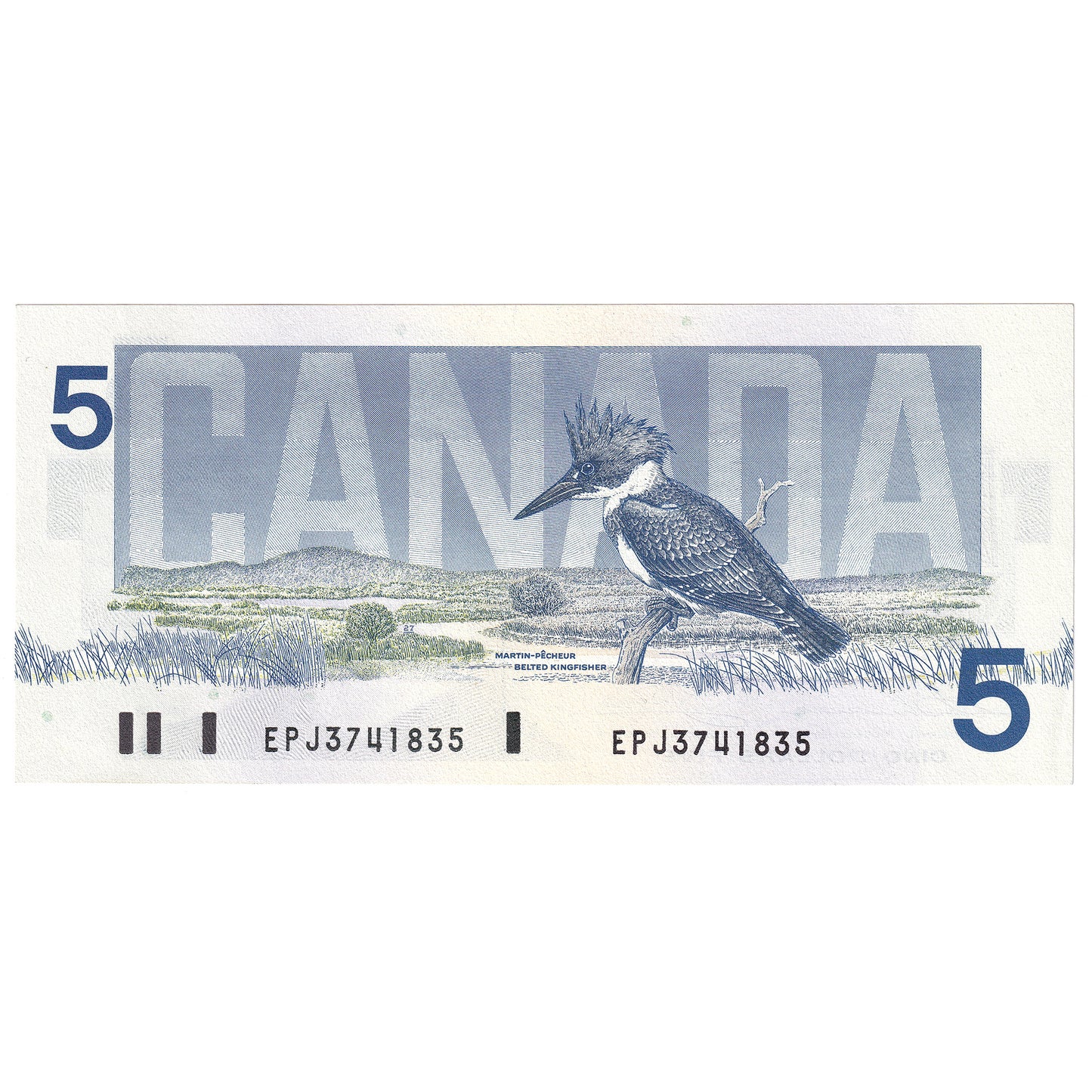 BC-56b 1986 Canada $5 Thiessen-Crow, EPJ, AU-UNC