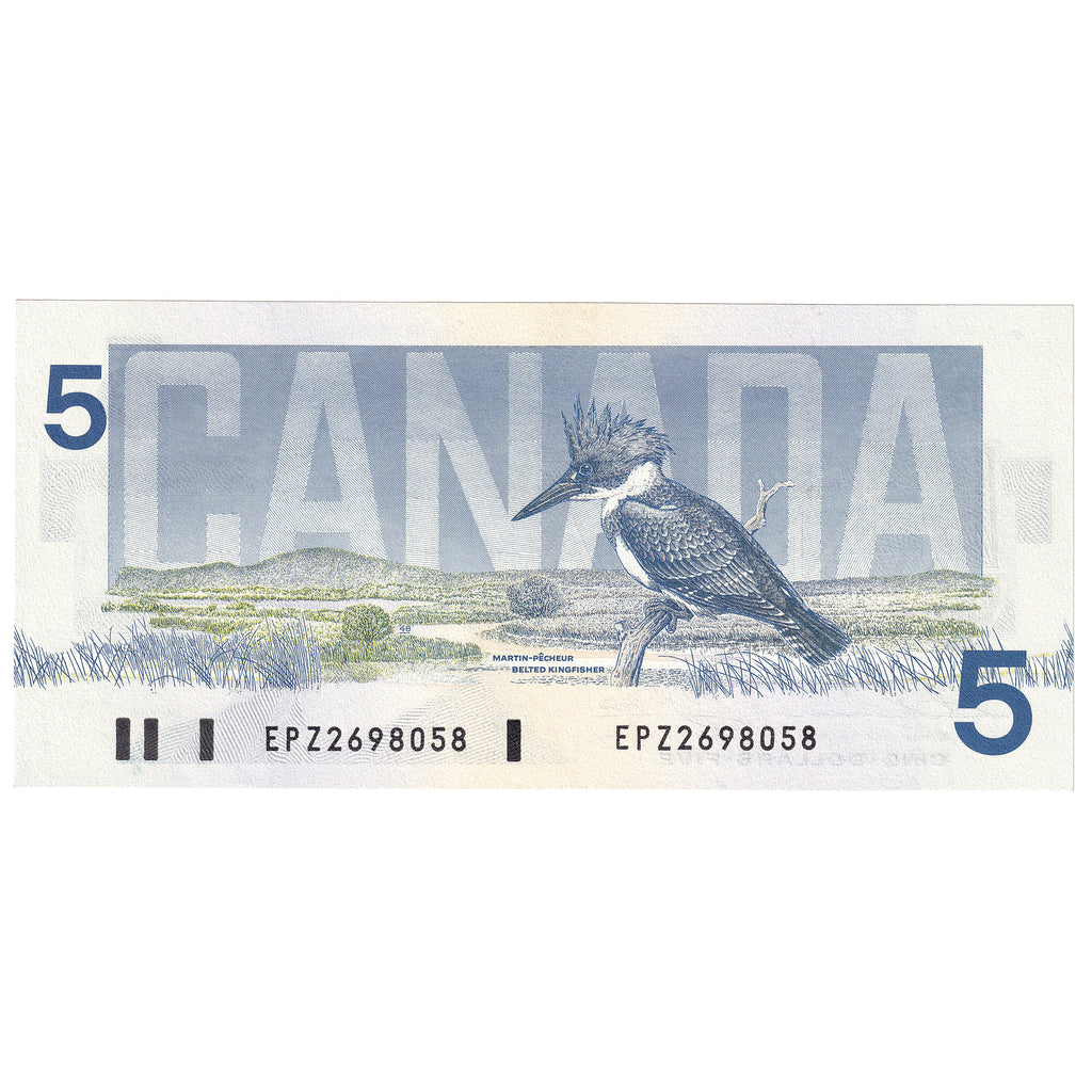 BC-56b 1986 Canada $5 Thiessen-Crow, EPZ, UNC