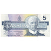 BC-56b 1986 Canada $5 Thiessen-Crow, EPZ, AU-UNC