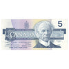 BC-56b 1986 Canada $5 Thiessen-Crow, FNF, AU-UNC