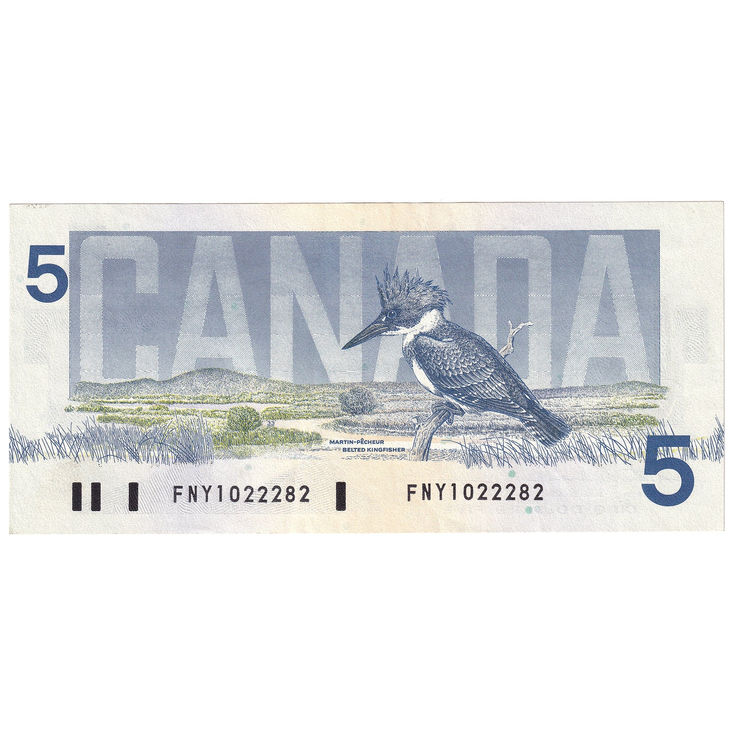 BC-56b 1986 Canada $5 Thiessen-Crow, FNY, AU