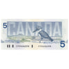 BC-56b 1986 Canada $5 Thiessen-Crow, FPK, AU-UNC