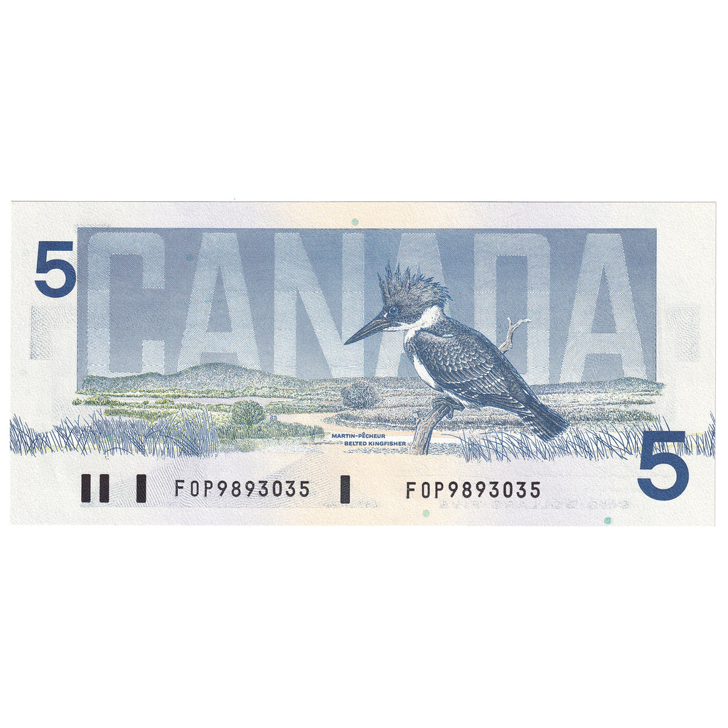 BC-56b 1986 Canada $5 Thiessen-Crow, FOP, CUNC