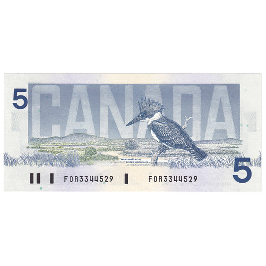 BC-56b 1986 Canada $5 Thiessen-Crow, FOR, CUNC