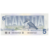 BC-56b 1986 Canada $5 Thiessen-Crow, GNC, UNC