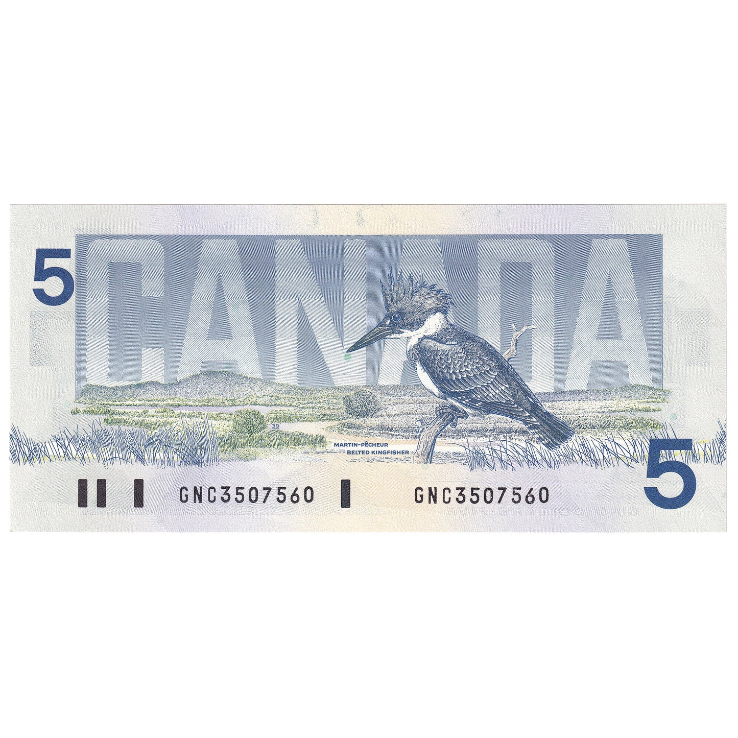 BC-56b 1986 Canada $5 Thiessen-Crow, GNC, UNC