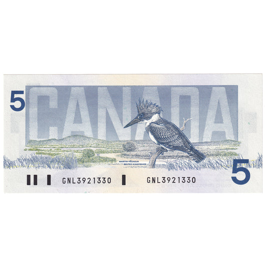 BC-56b 1986 Canada $5 Thiessen-Crow, GNL, CUNC