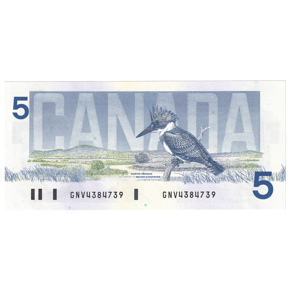 BC-56b 1986 Canada $5 Thiessen-Crow, GNV, UNC