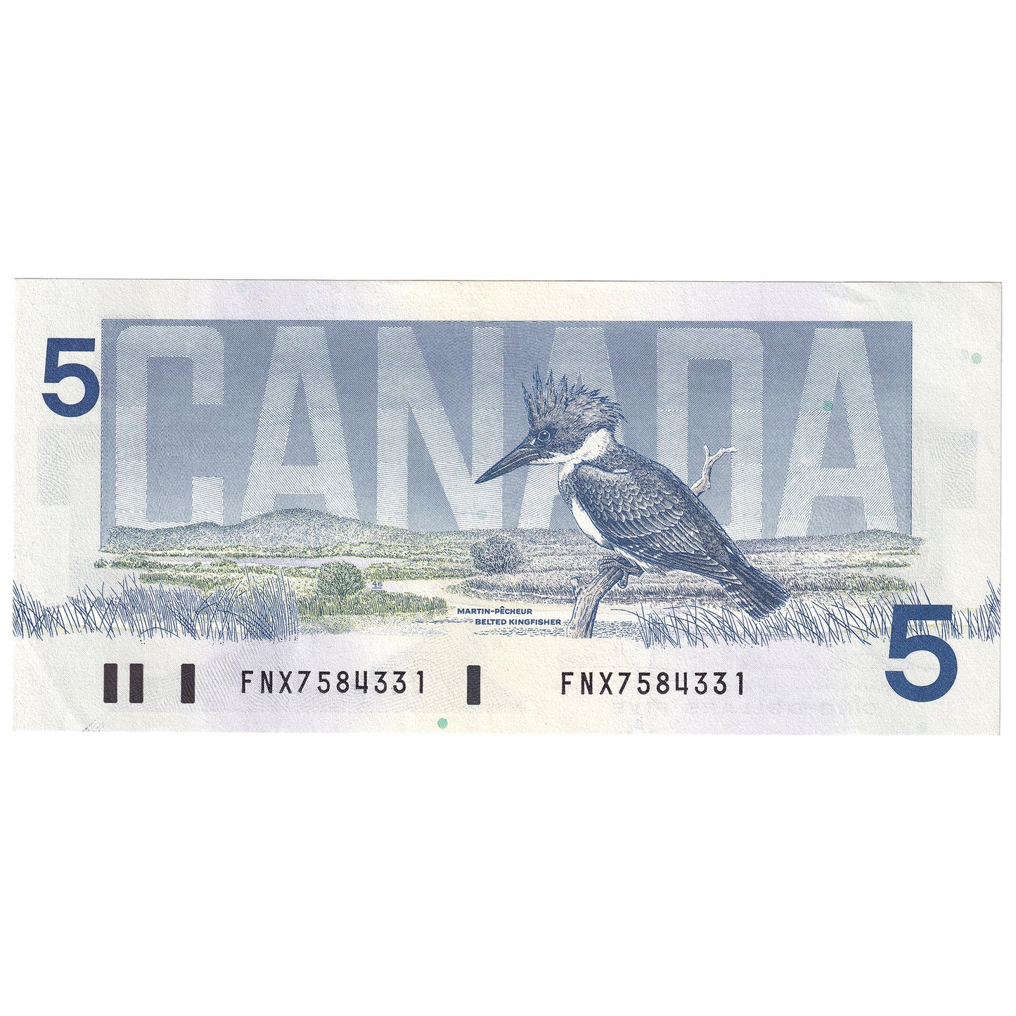 BC-56b 1986 Canada $5 Thiessen-Crow, FNX Above 7.08M, EF-AU