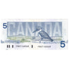 BC-56b 1986 Canada $5 Thiessen-Crow, FNX Above 7.08M, VF-EF