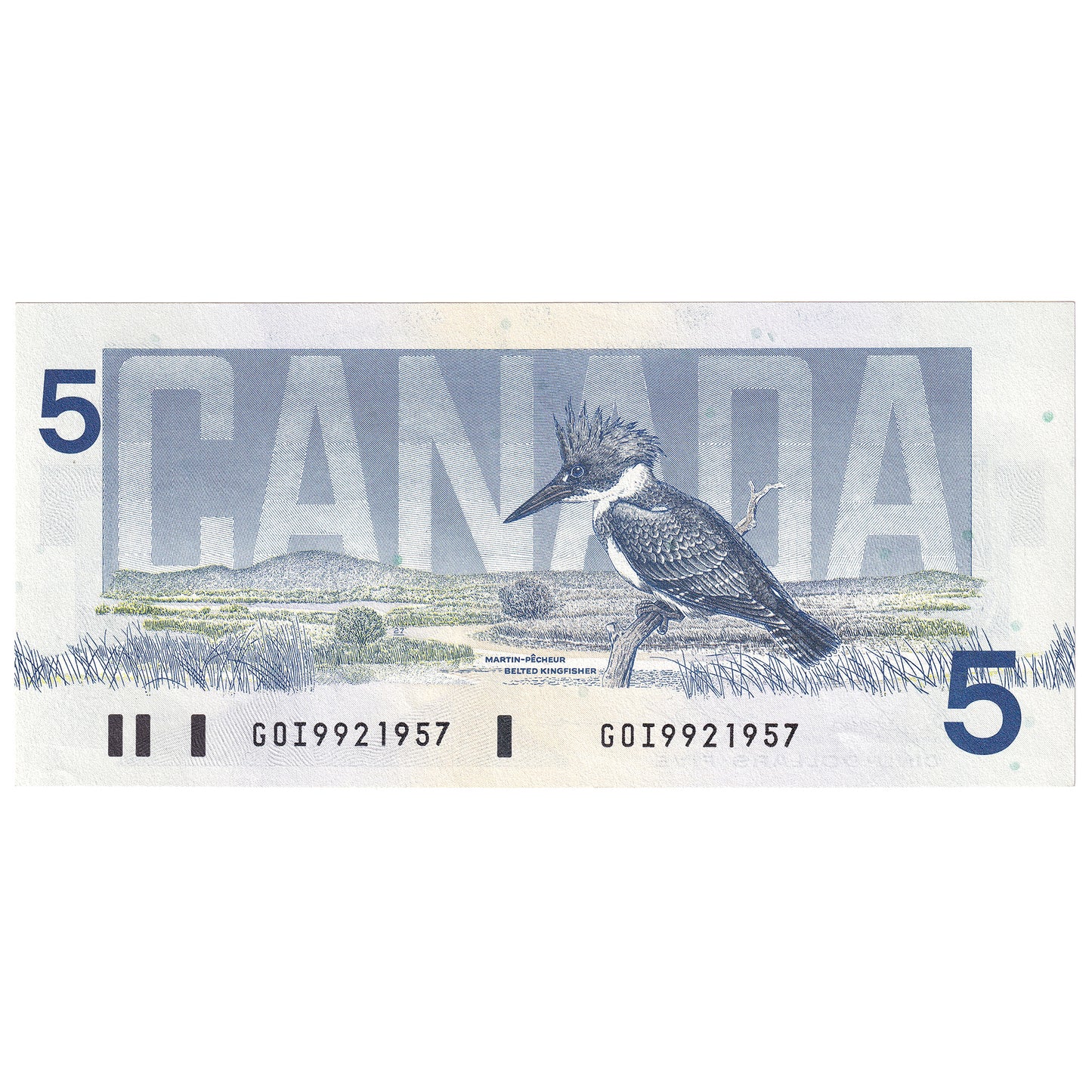 BC-56c 1986 Canada $5 Bonin-Thiessen, GOI, AU