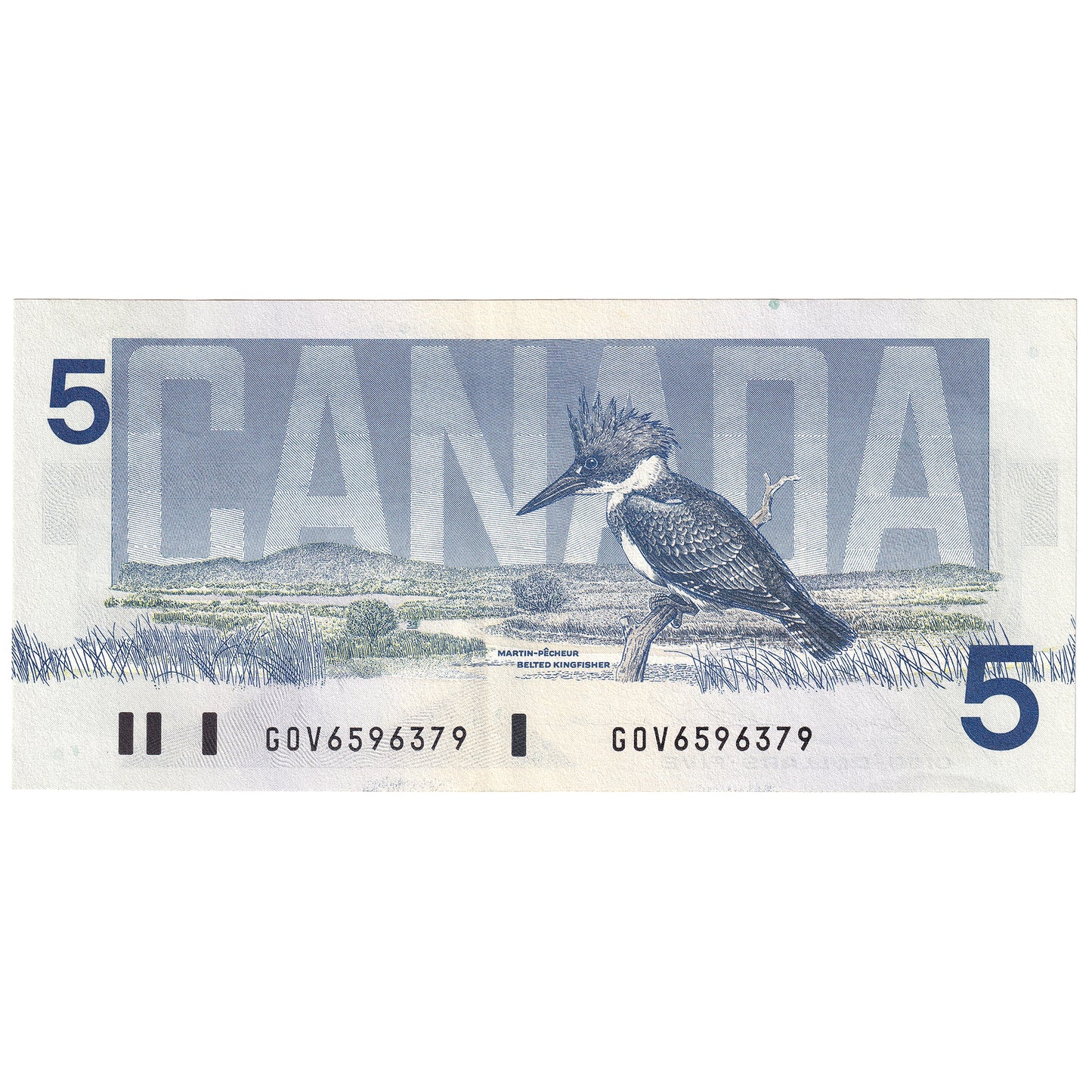 BC-56c 1986 Canada $5 Bonin-Thiessen, GOV, AU