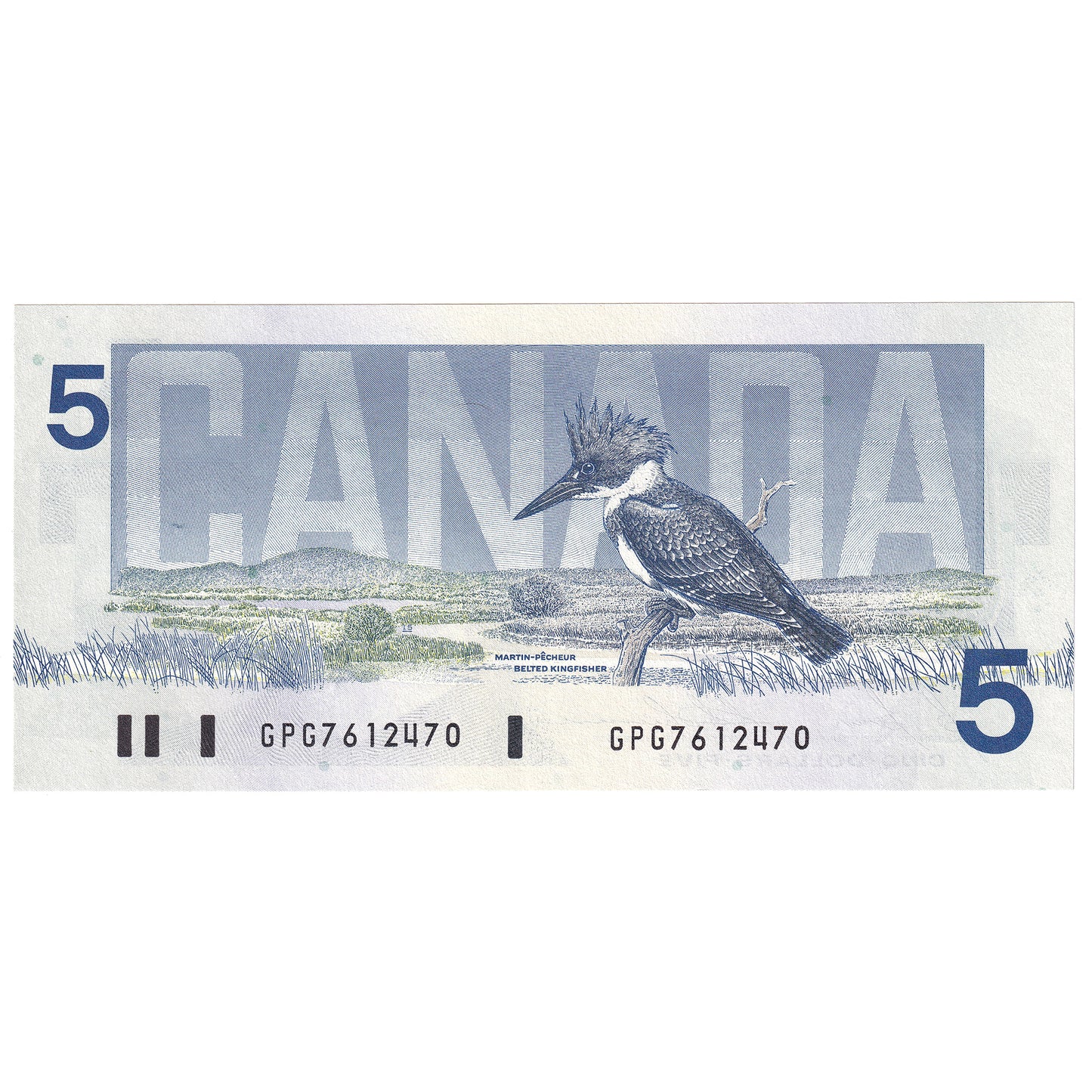BC-56c 1986 Canada $5 Bonin-Thiessen, GPG, AU-UNC