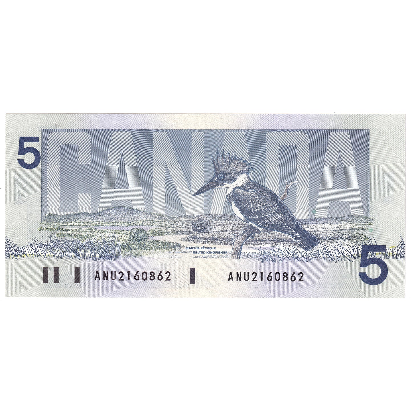 BC-56e-i 1986 Canada $5 Knight-Dodge, ANU, Circulation Issue, AU-UNC
