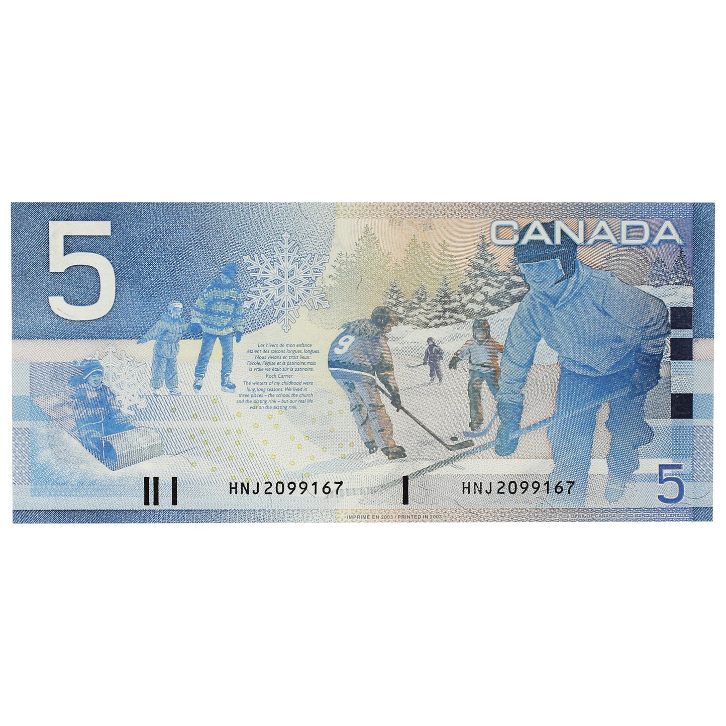 BC-62a-i 2003 Canada $5 Knight-Dodge, HNJ, AU-UNC