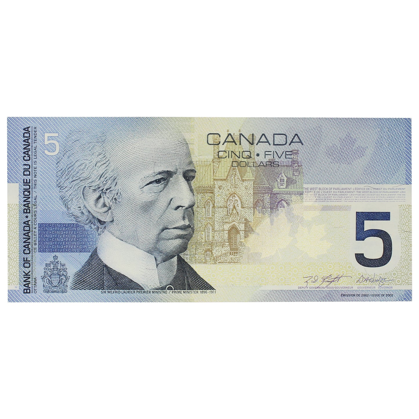 BC-62a-i 2003 Canada $5 Knight-Dodge, HNJ, AU-UNC