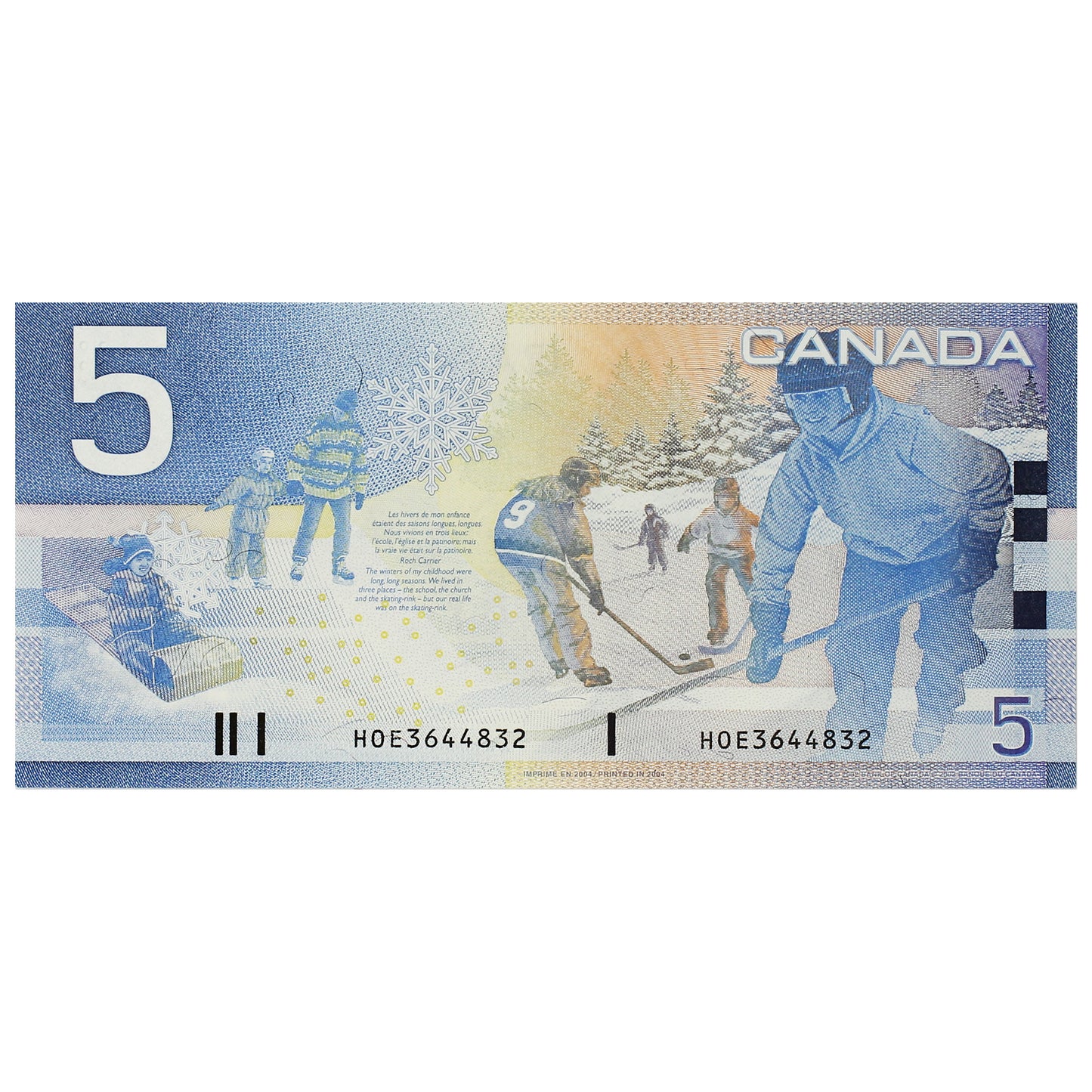BC-62b 2004 Canada $5 Jenkins-Dodge, HOE, UNC
