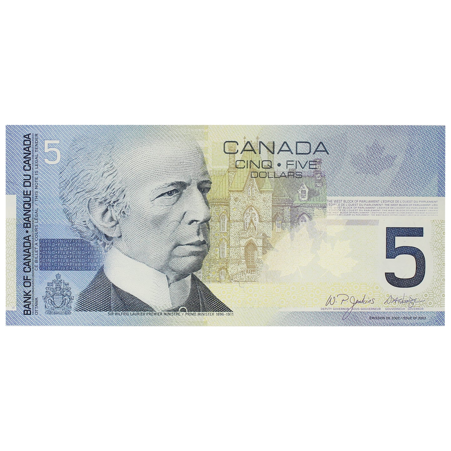 BC-62b 2005 Canada $5 Jenkins-Dodge, HOR, UNC
