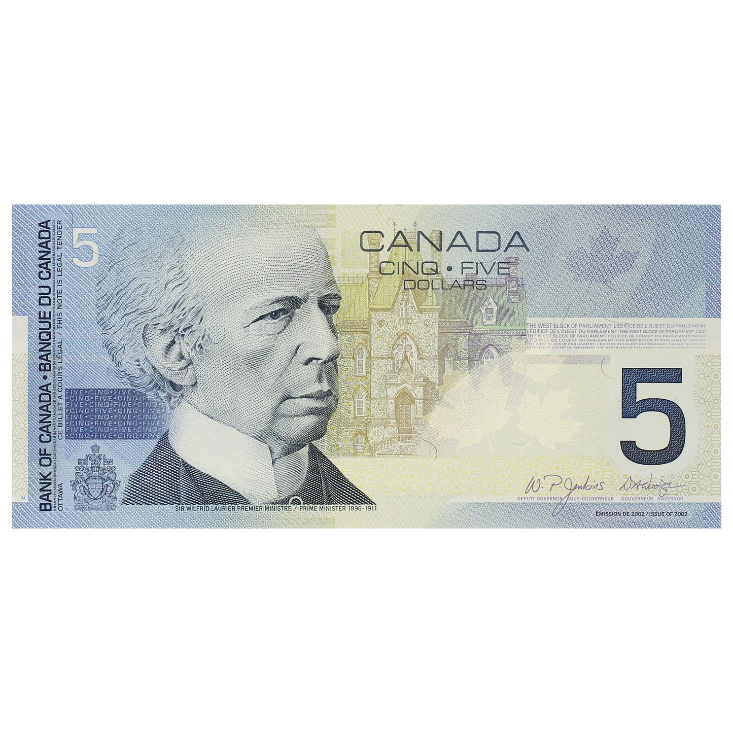 BC-62b 2005 Canada $5 Jenkins-Dodge, HOS, UNC