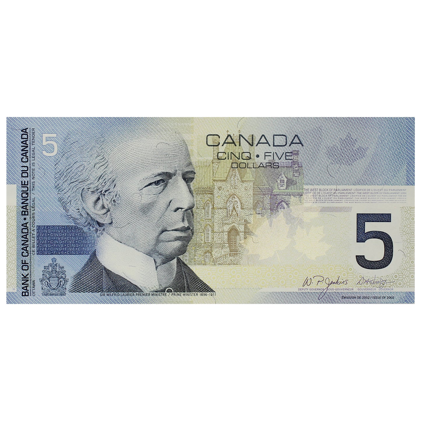 BC-62b 2005 Canada $5 Jenkins-Dodge, HPA, UNC