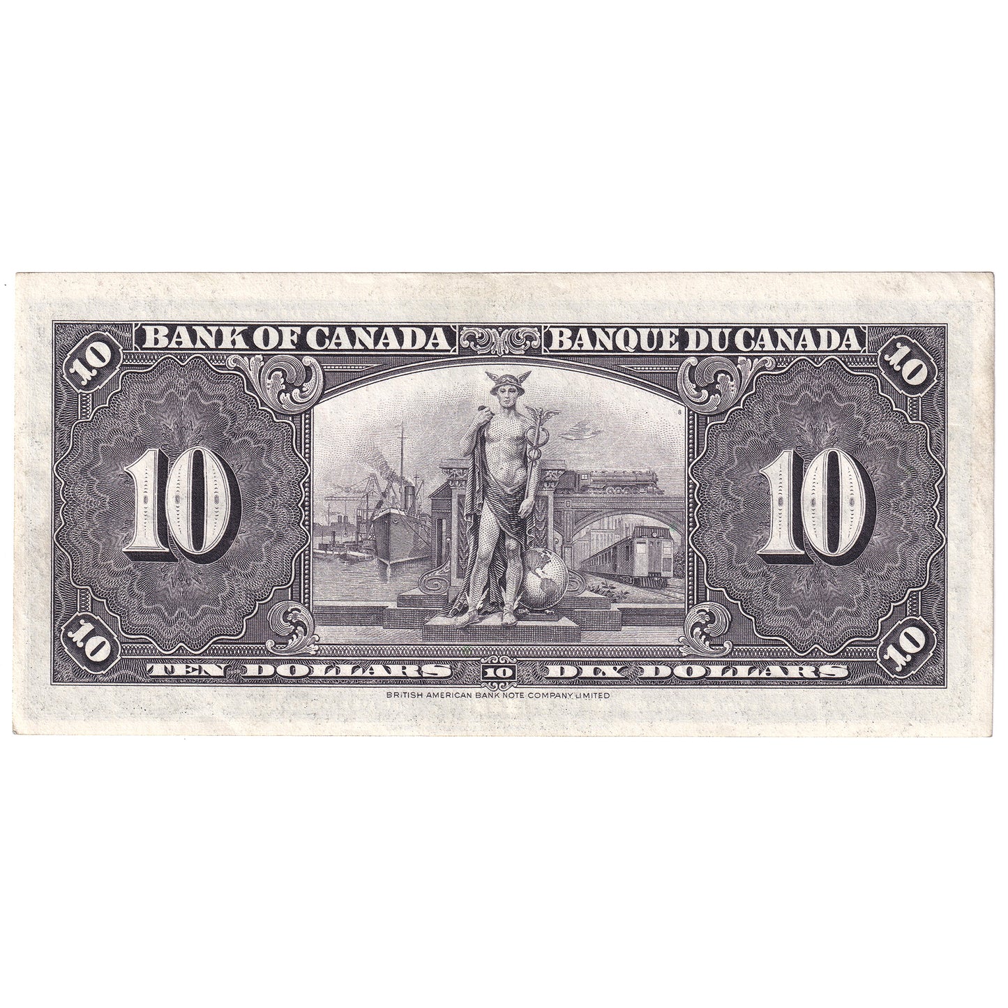 BC-24c 1937 Canada $10 Coyne-Towers, B/T, AU