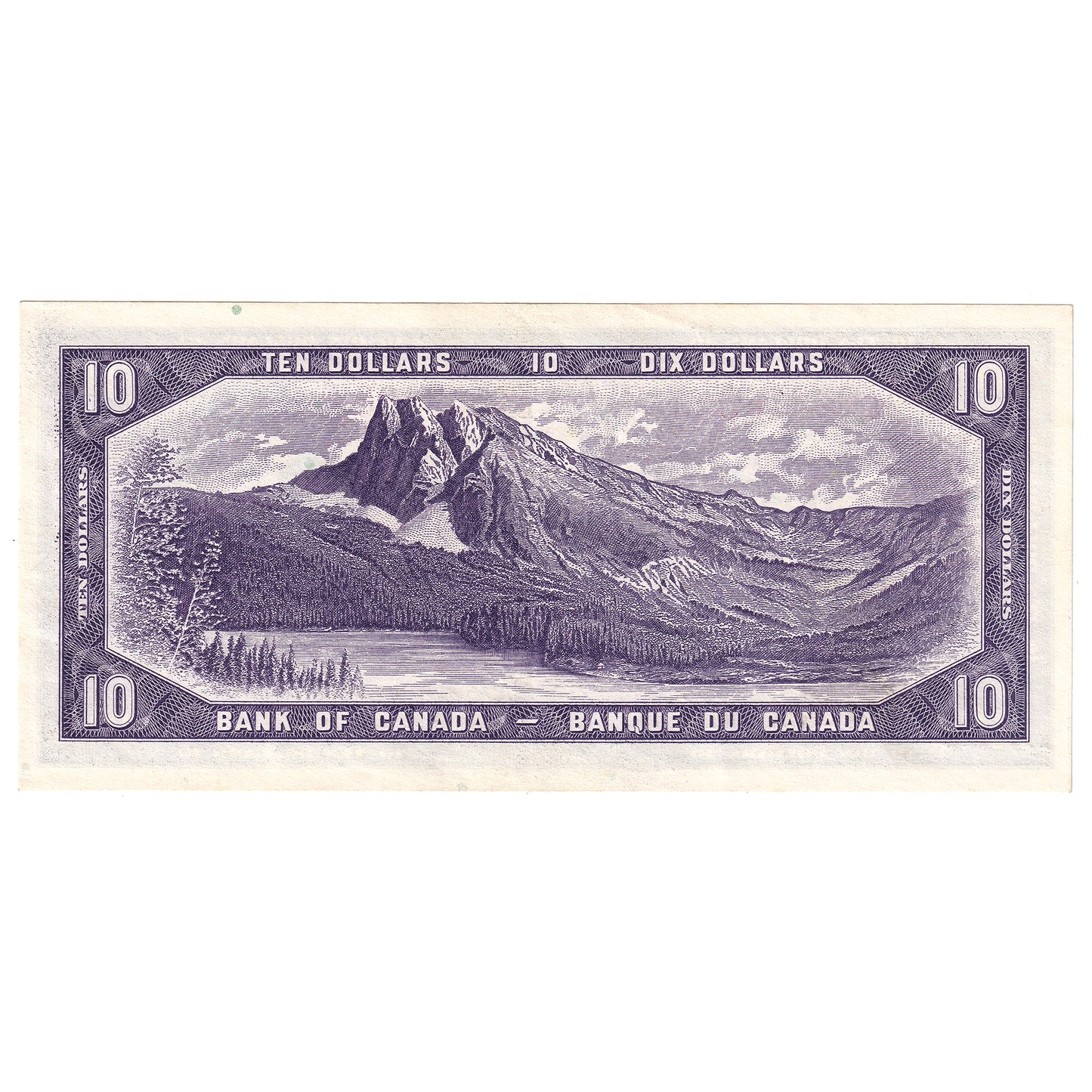 BC-40a 1954 Canada $10 Beattie-Coyne, K/D, Almost Uncirculated (AU50)