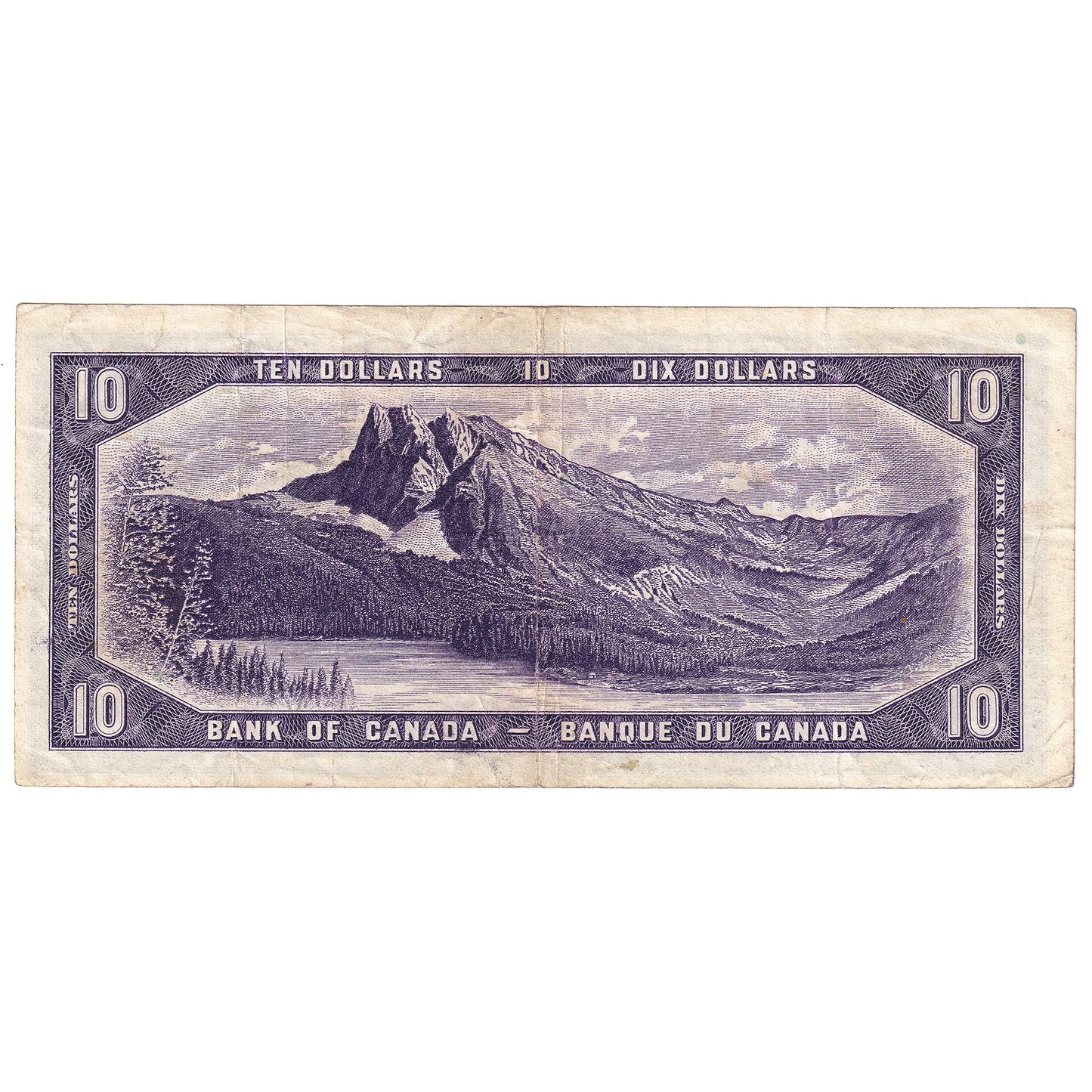 BC-40a 1954 Canada $10 Beattie-Coyne, O/D, F-VF