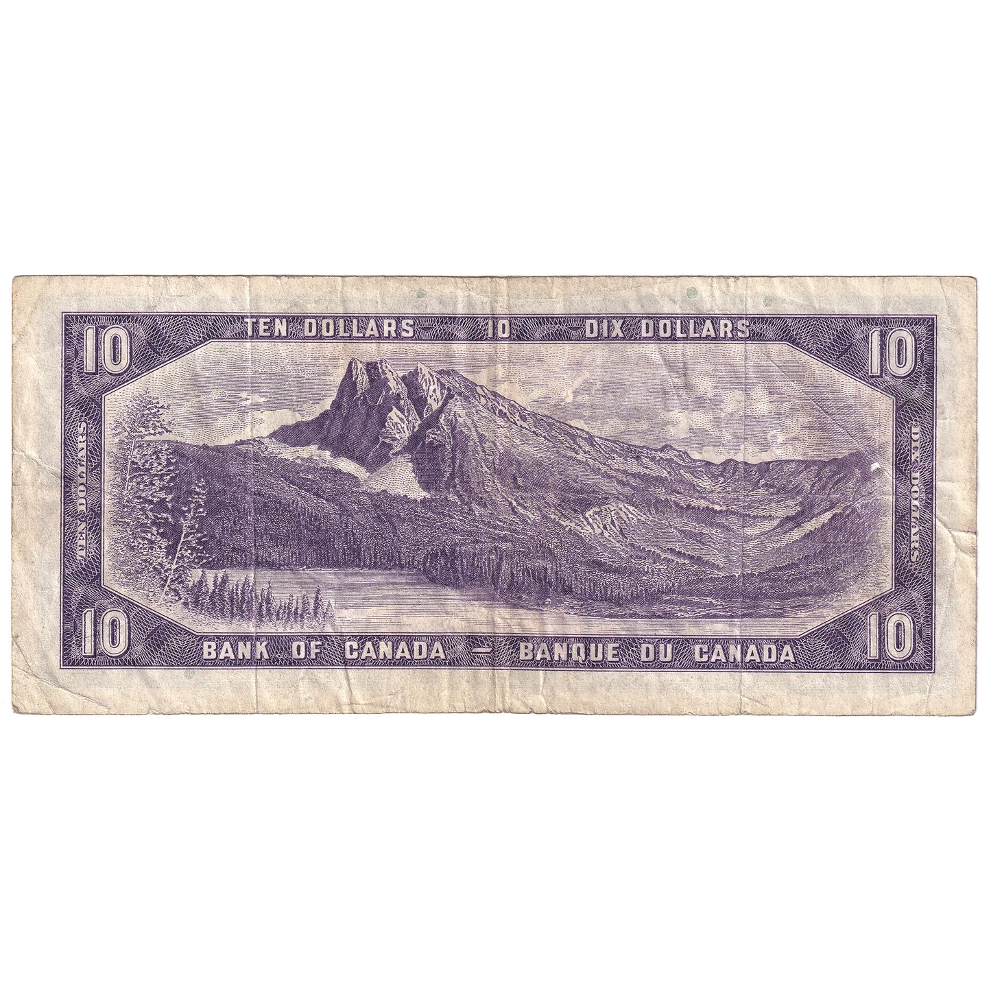 BC-40a 1954 Canada $10 Beattie-Coyne, C/T, F-VF