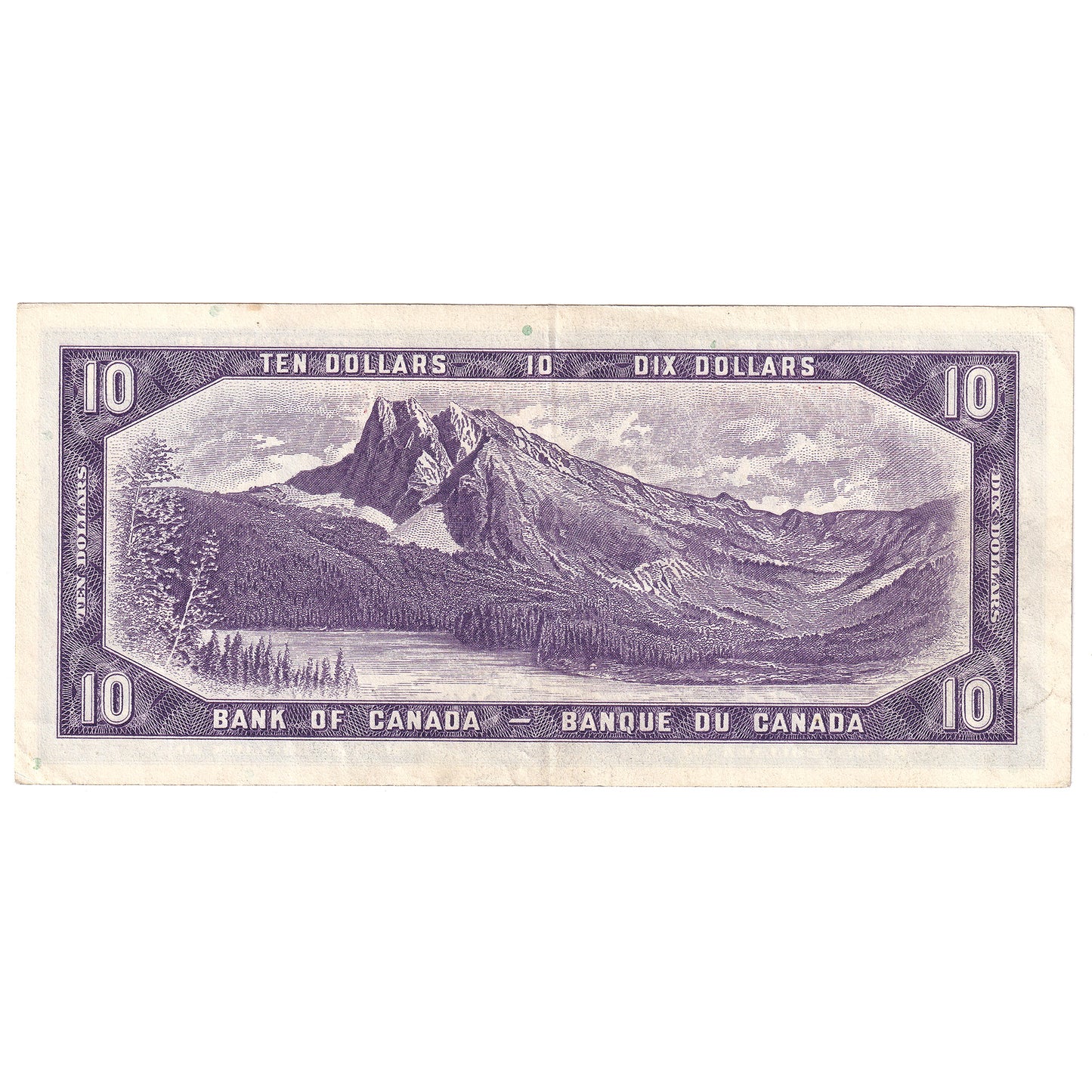 BC-40b 1954 Canada $10 Beattie-Rasminsky, L/T, EF-AU
