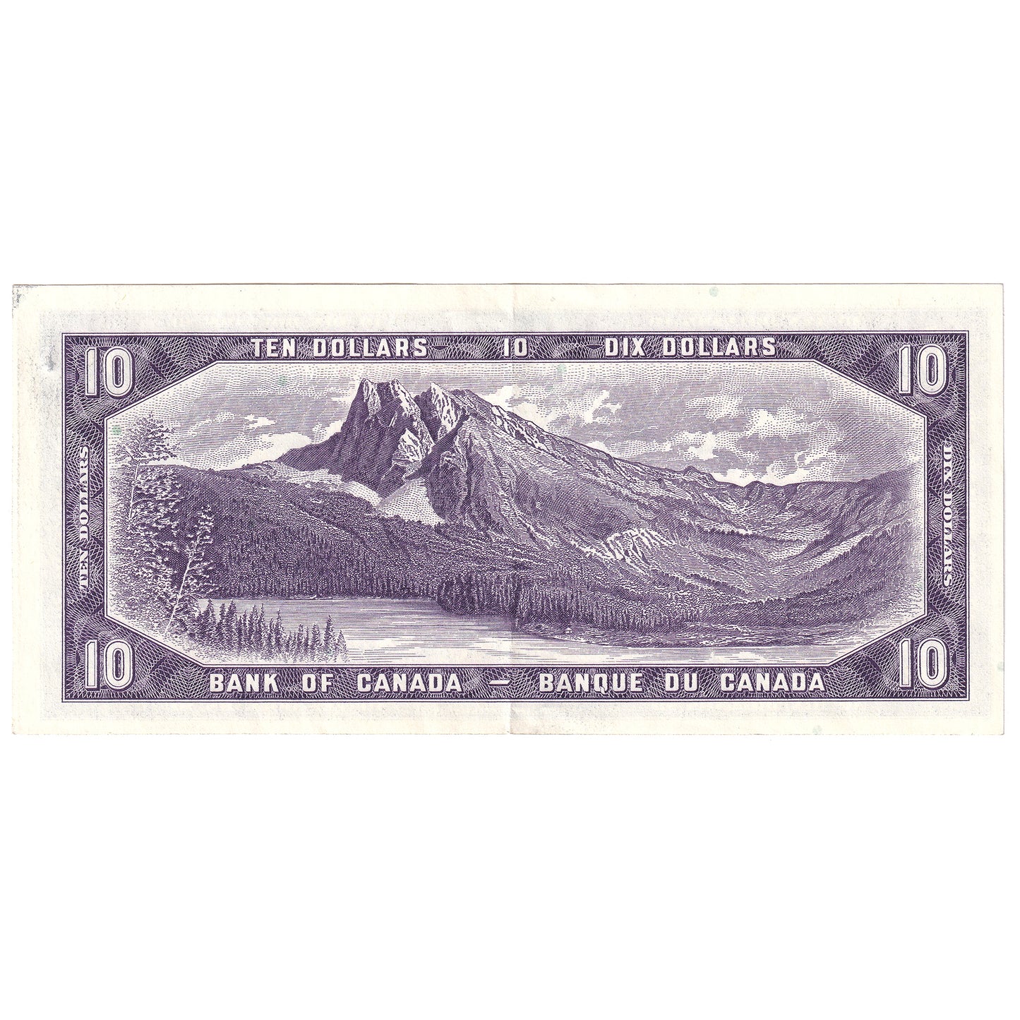 BC-40b 1954 Canada $10 Beattie-Rasminsky, E/V, EF-AU
