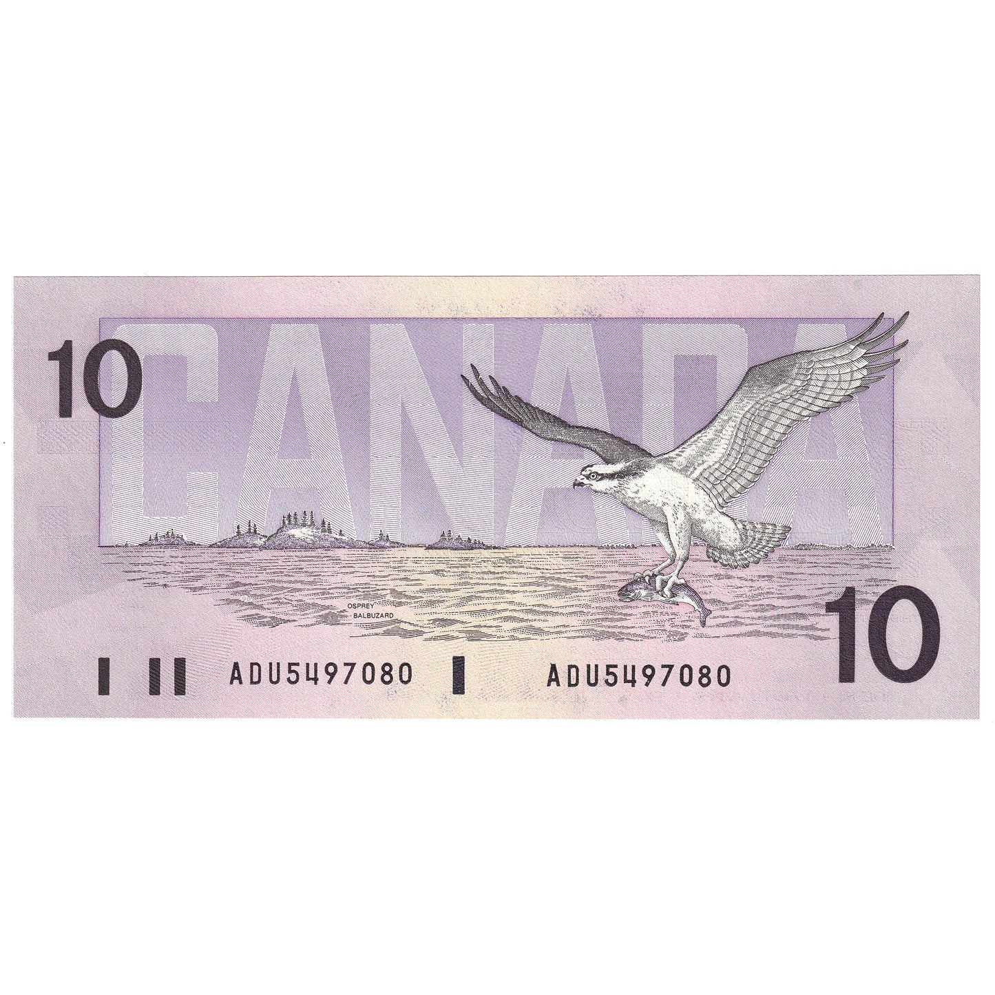 BC-57a 1989 Canada $10 Thiessen-Crow, ADU, CUNC