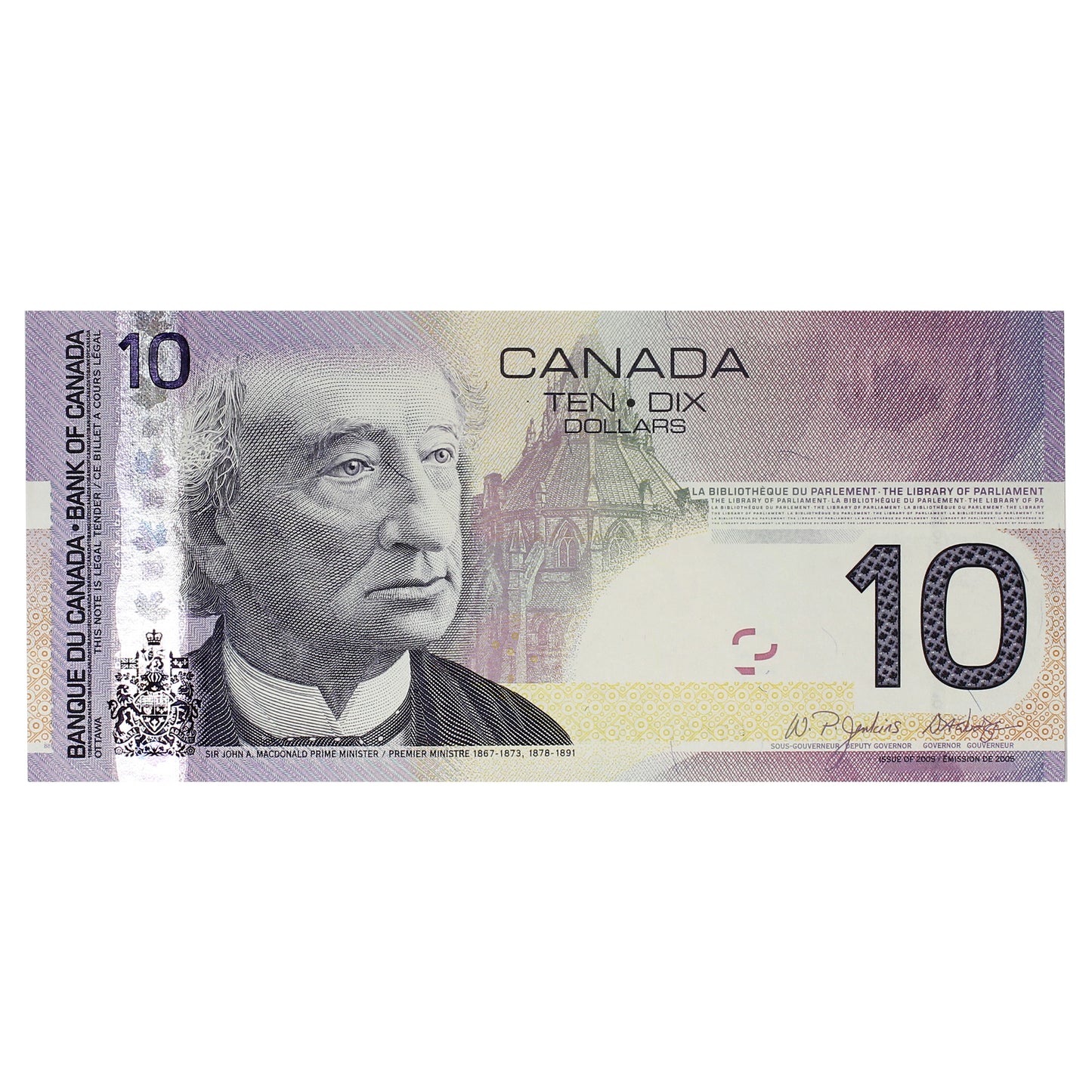 BC-68a 2007 Canada $10 Jenkins-Dodge, BTP, UNC