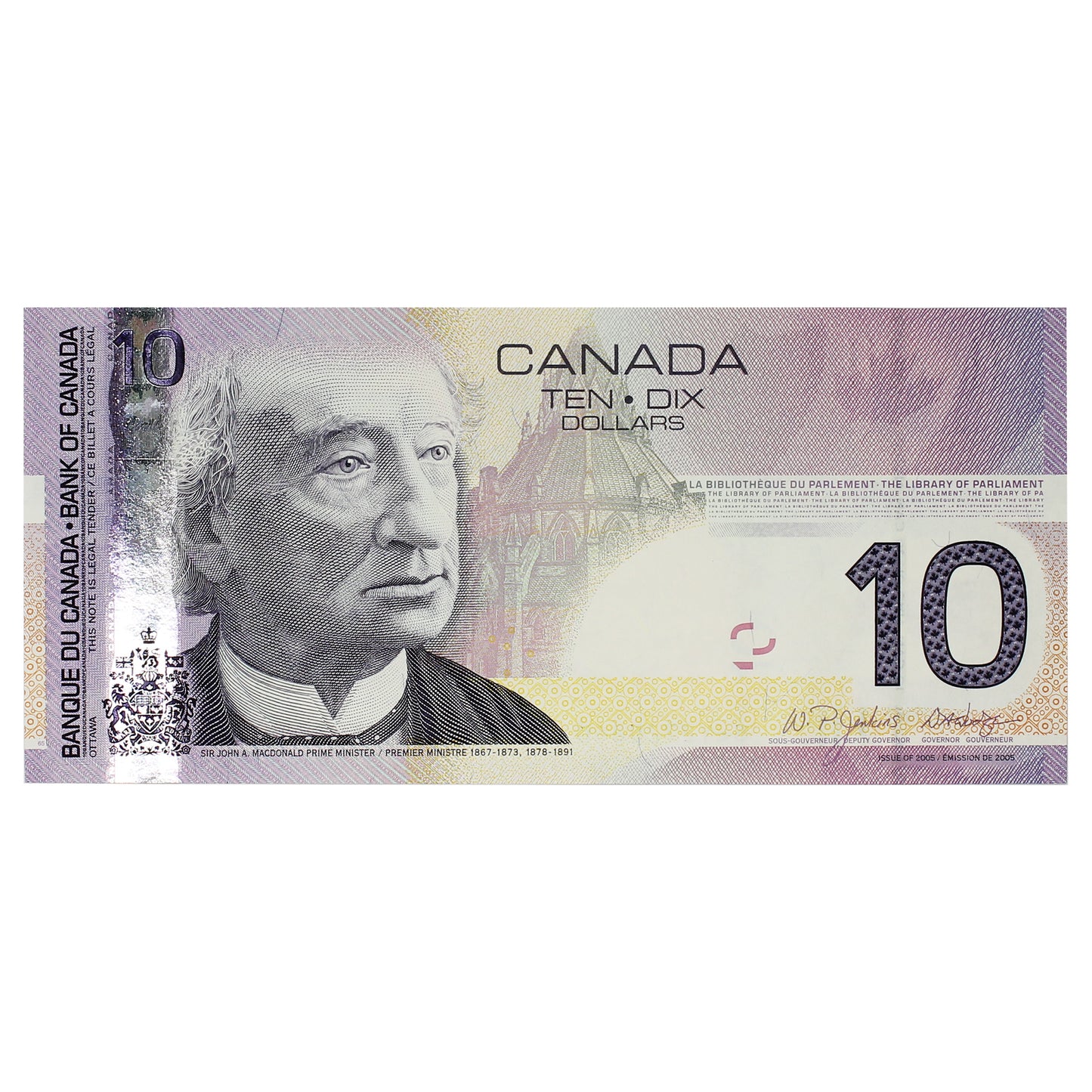 BC-68aA 2005 Canada $10 Jenkins-Dodge, BEY (2.700-2.740), CUNC