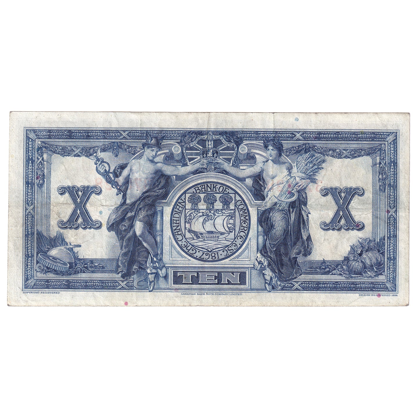 75-18-06 1935 Canadian Bank of Commerce $10 Aird-Logan, VF-EF