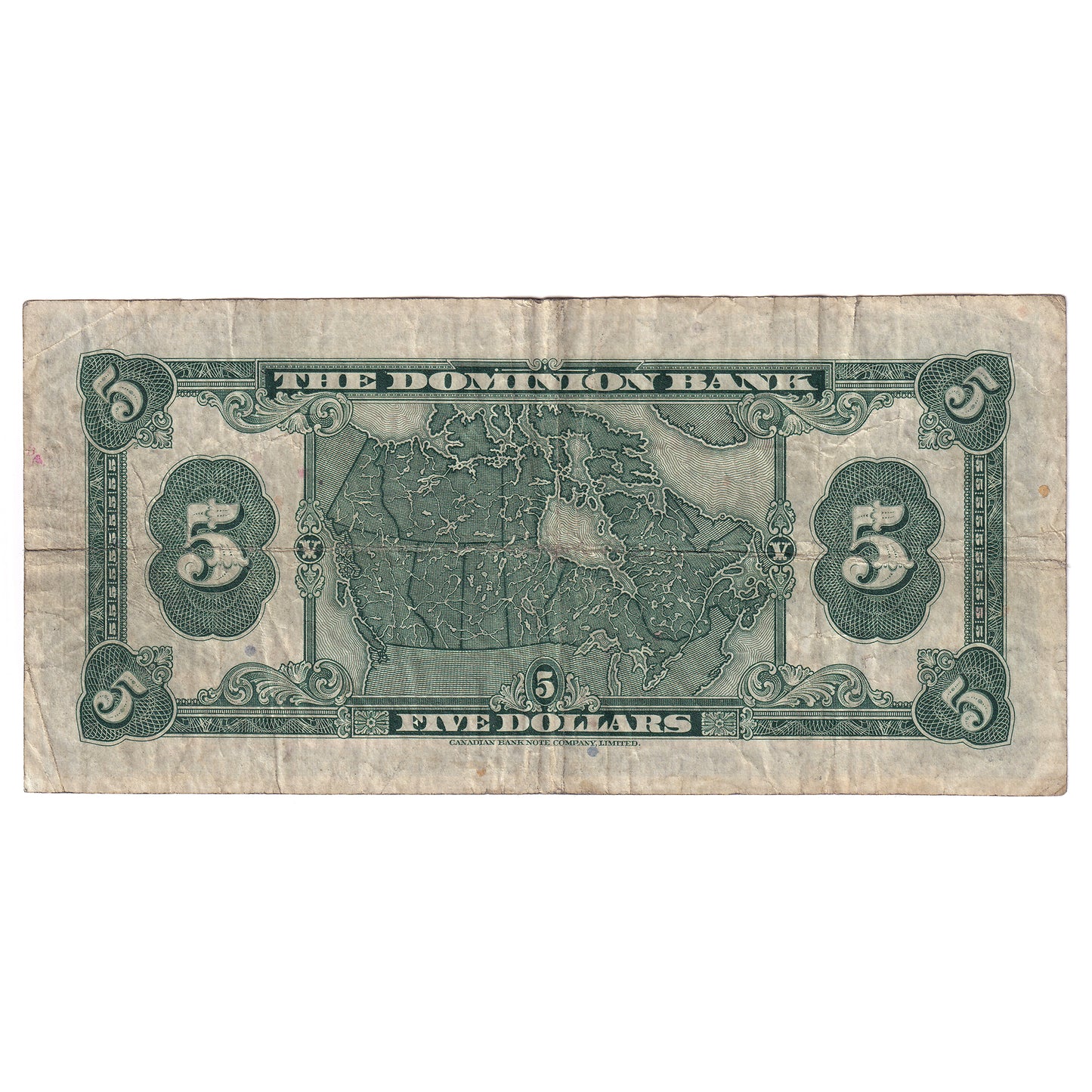 220-26-02 1935 Dominion Bank $5 Dawson-Carlisle, F-VF