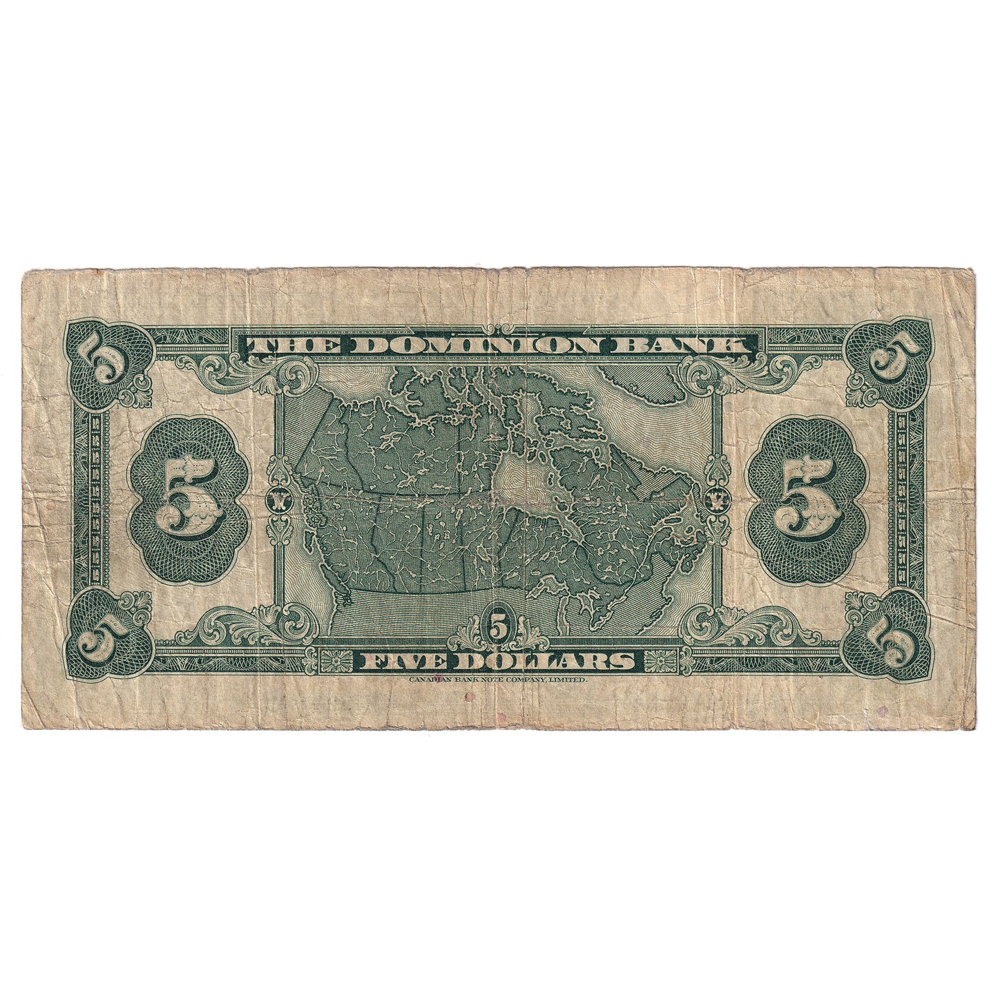 220-26-02 1935 Dominion Bank $5 Dawson-Carlisle, VG