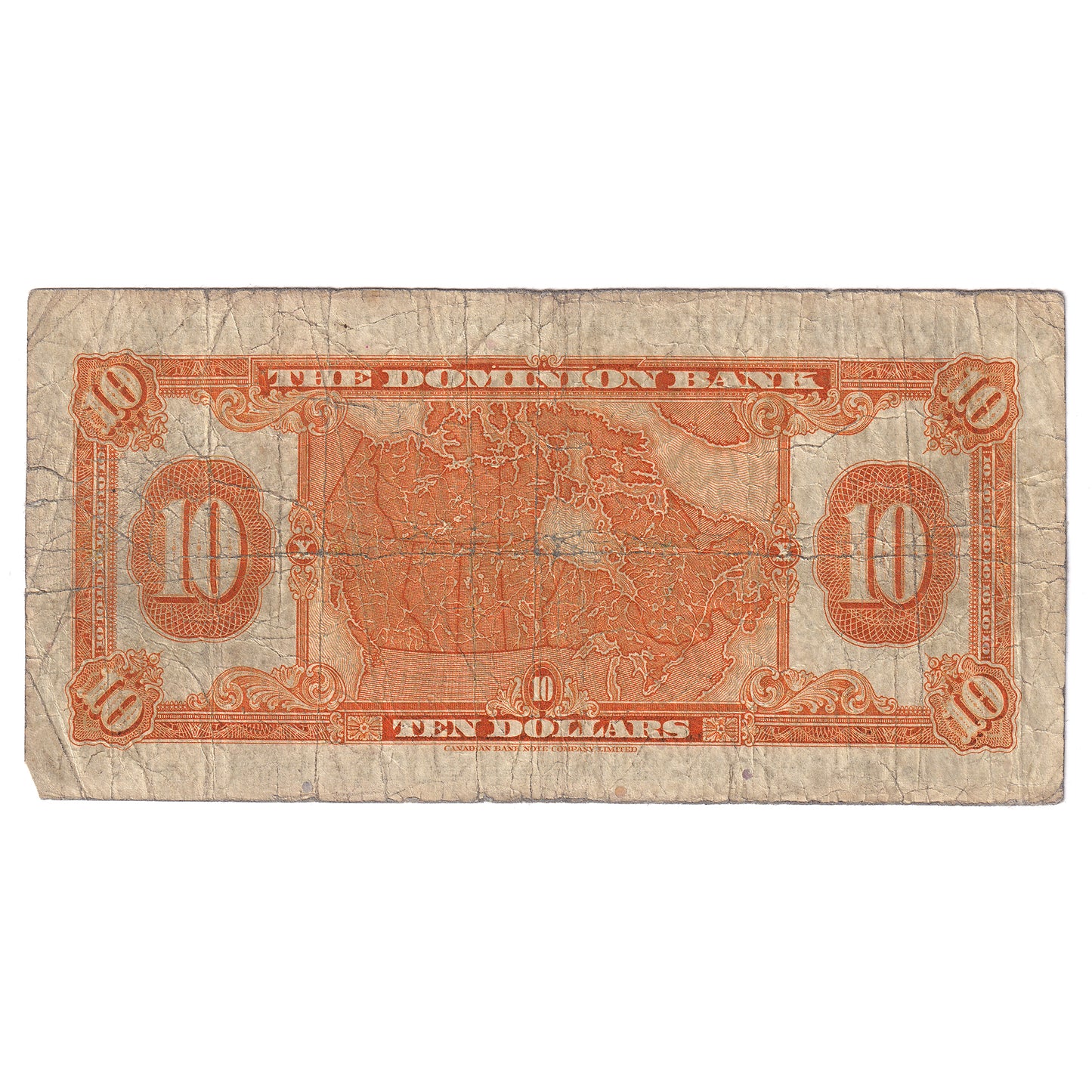 220-26-04 1935 Dominion Bank $10 Dawson-Carlisle, Very Good (VG8)