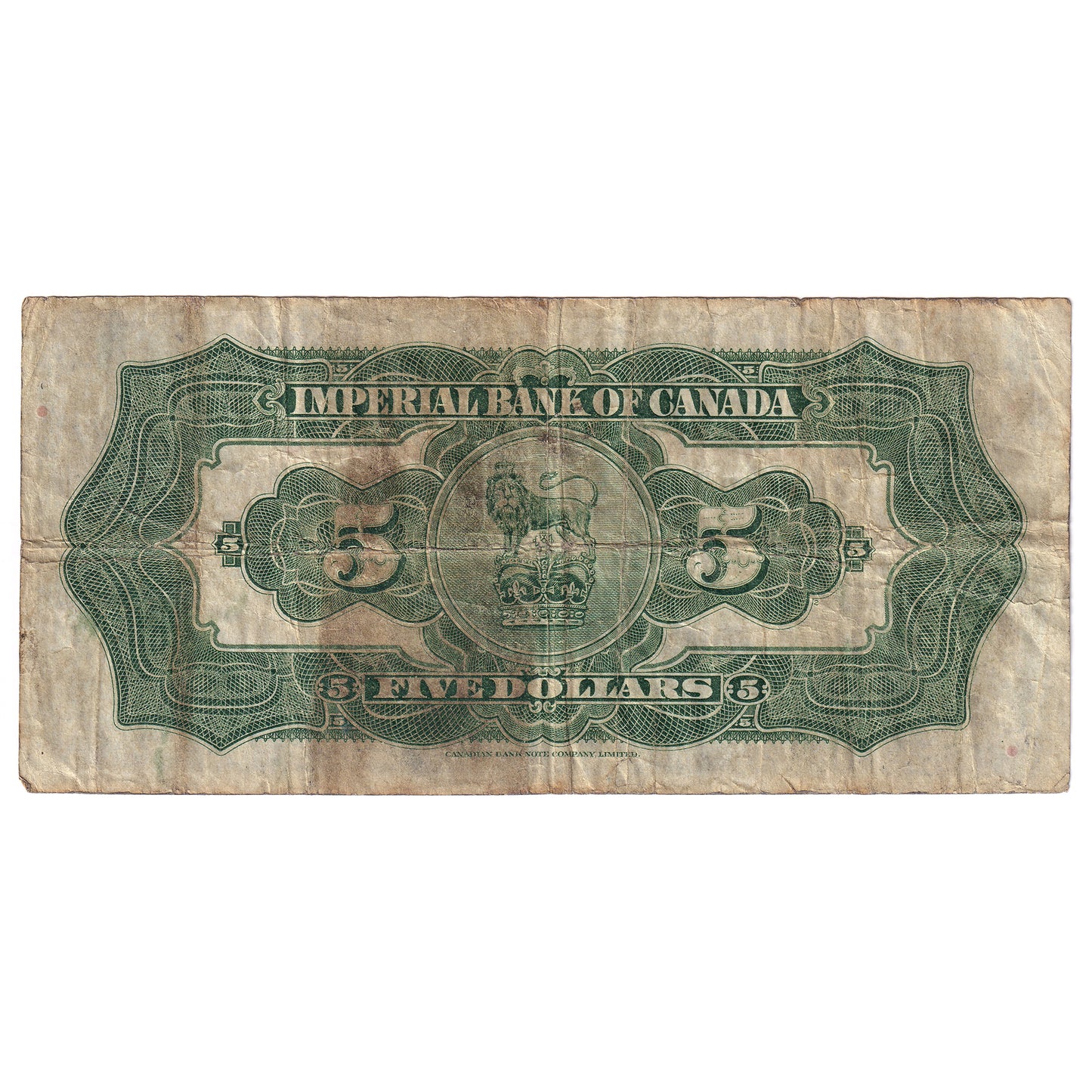 375-22-04 1934 Imperial Bank $5 Jaffray-Rolph, F-VF