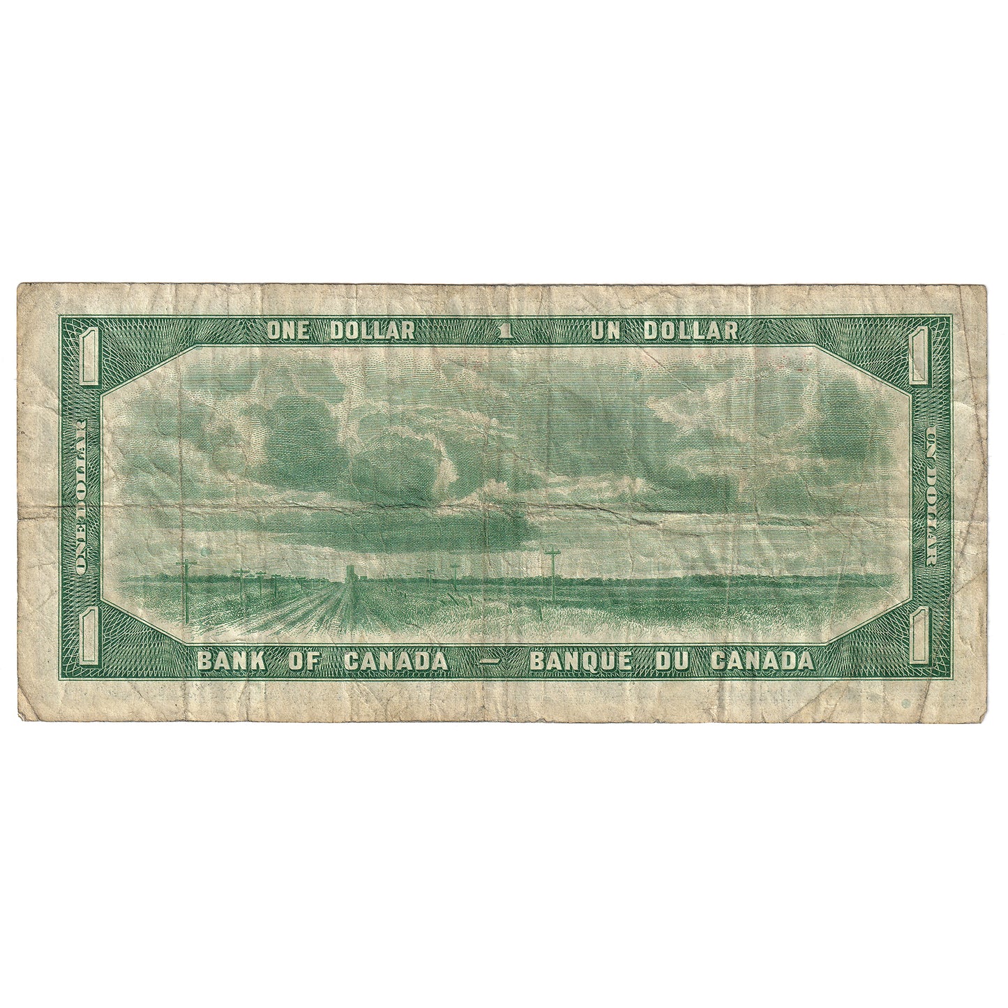 BC-29a 1954 Canada $1 Coyne-Towers, Devil's Face, B/A, F