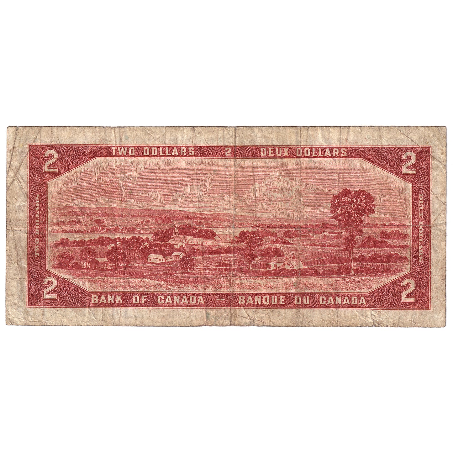 BC-30b 1954 Canada $2 Beattie-Coyne, Devil's Face, H/B, F