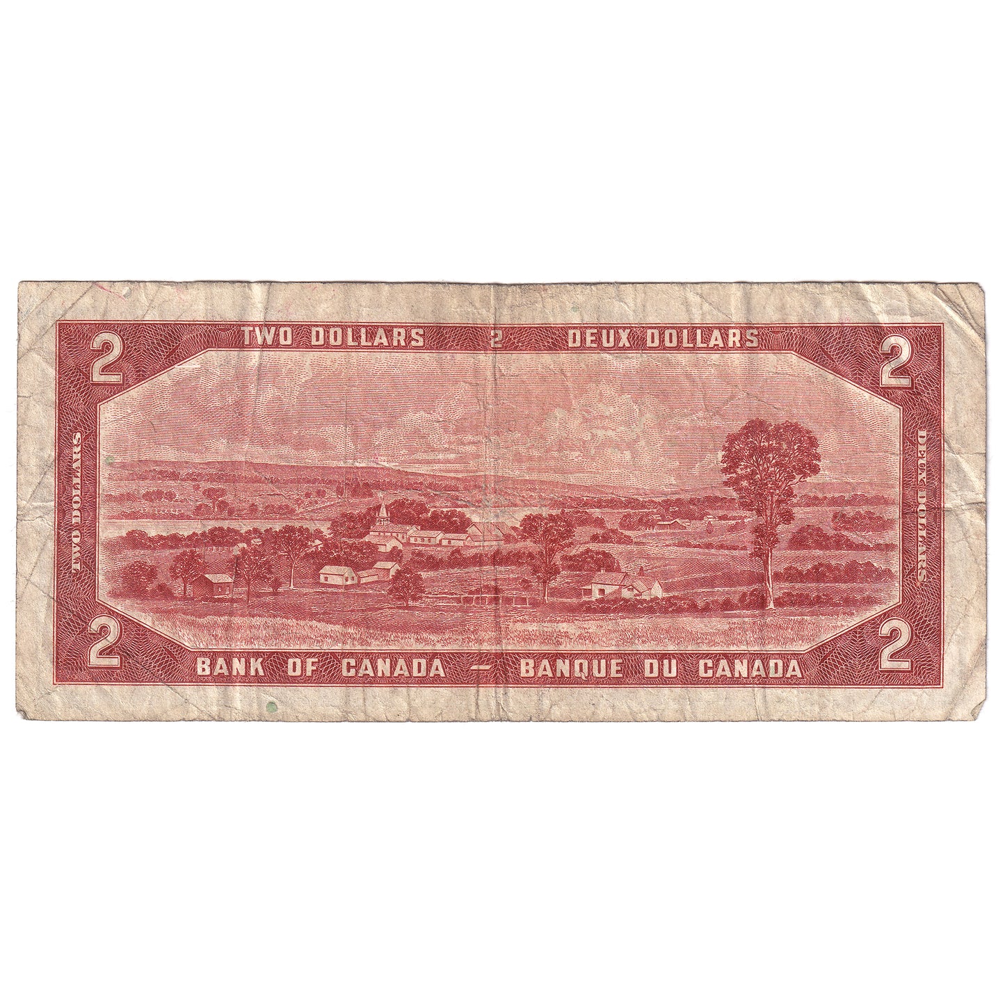 BC-30b 1954 Canada $2 Beattie-Coyne, Devil's Face, H/B, VG-F