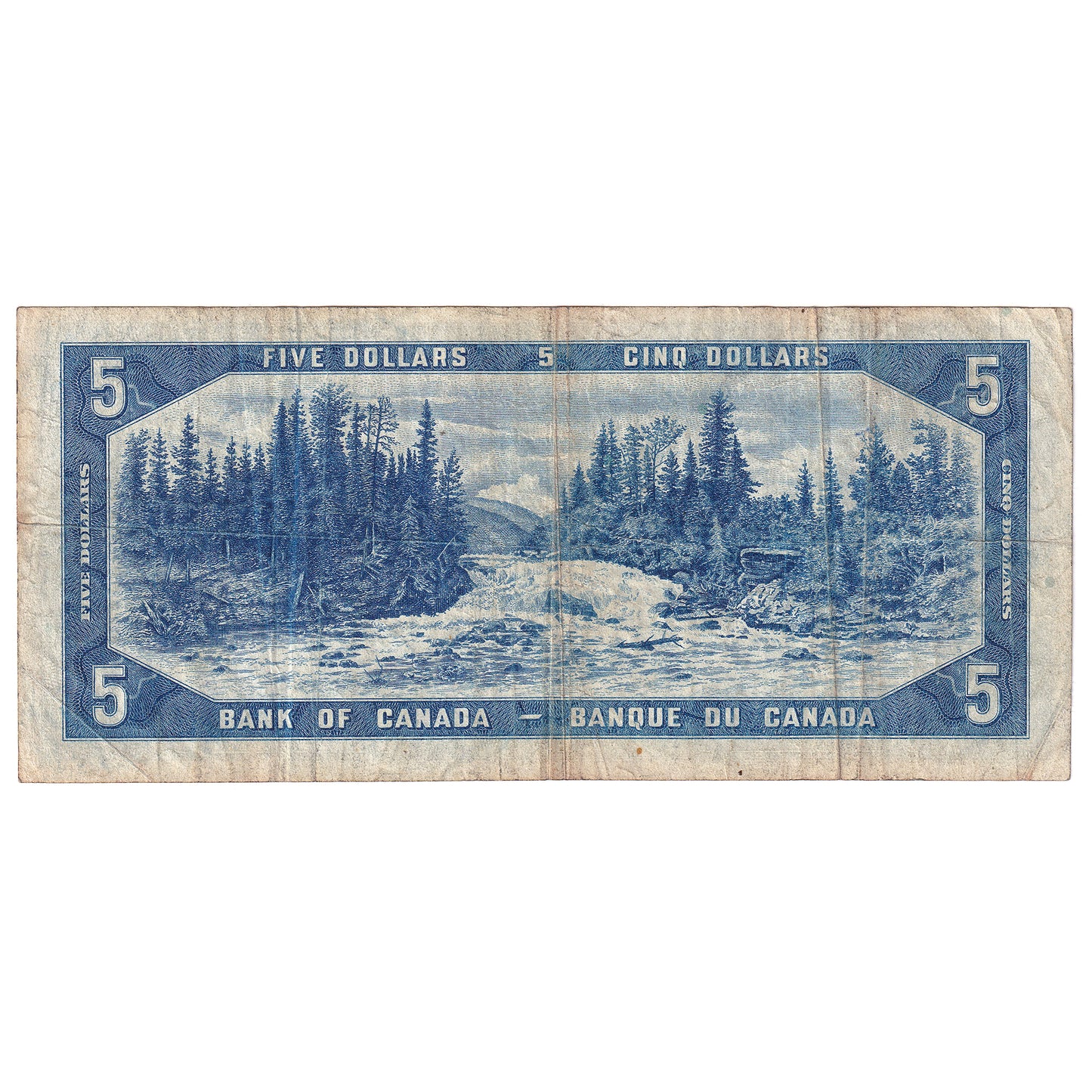 BC-31a 1954 Canada $5 Coyne-Towers, Devil's Face, B/C, F-VF