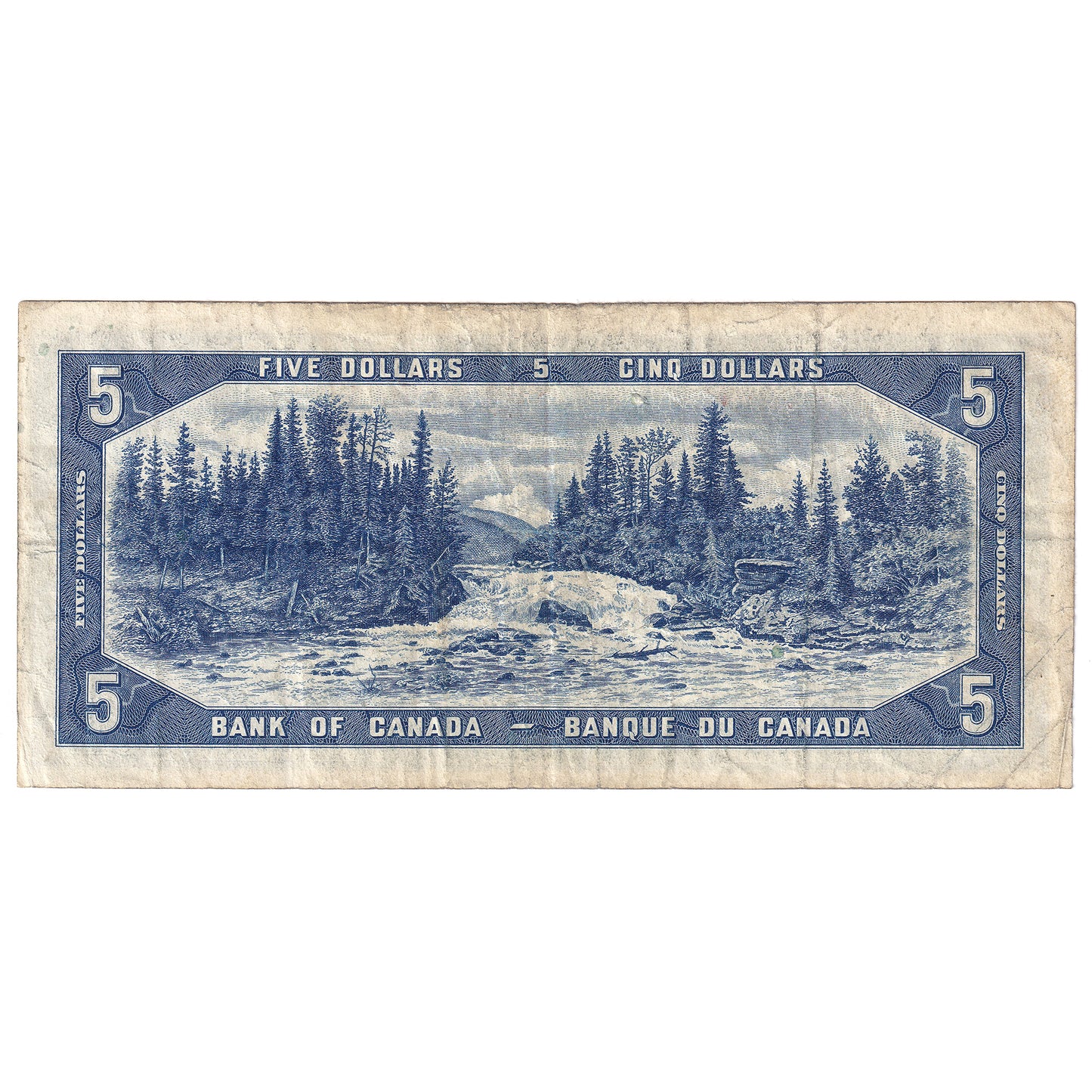 BC-31a 1954 Canada $5 Coyne-Towers, Devil's Face, C/C, F-VF