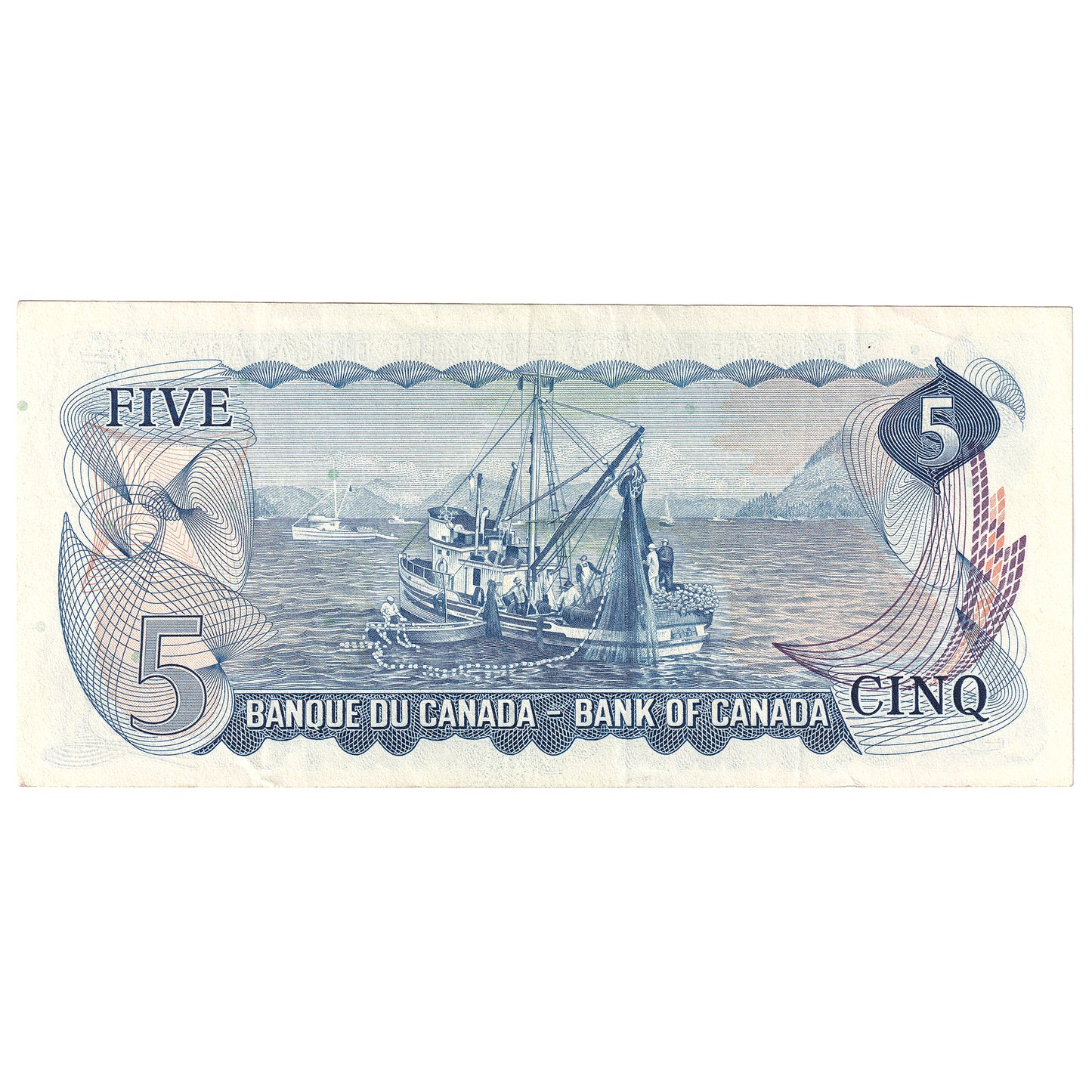 BC-48b 1972 Canada $5 Lawson-Bouey, CZ, VF-EF